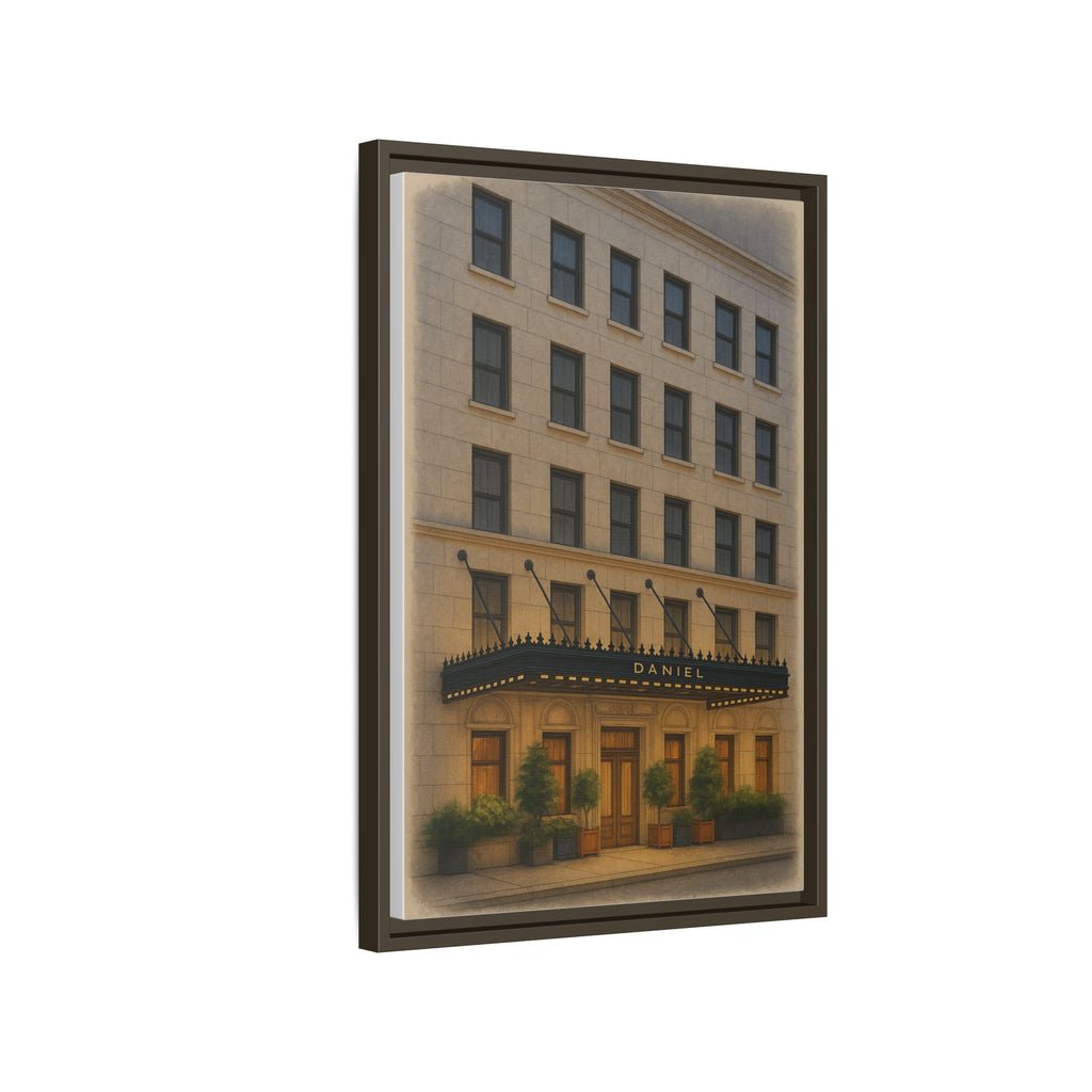 Restaurant Daniel — Restaurant Print | Matte Canvas + Wooden Frame