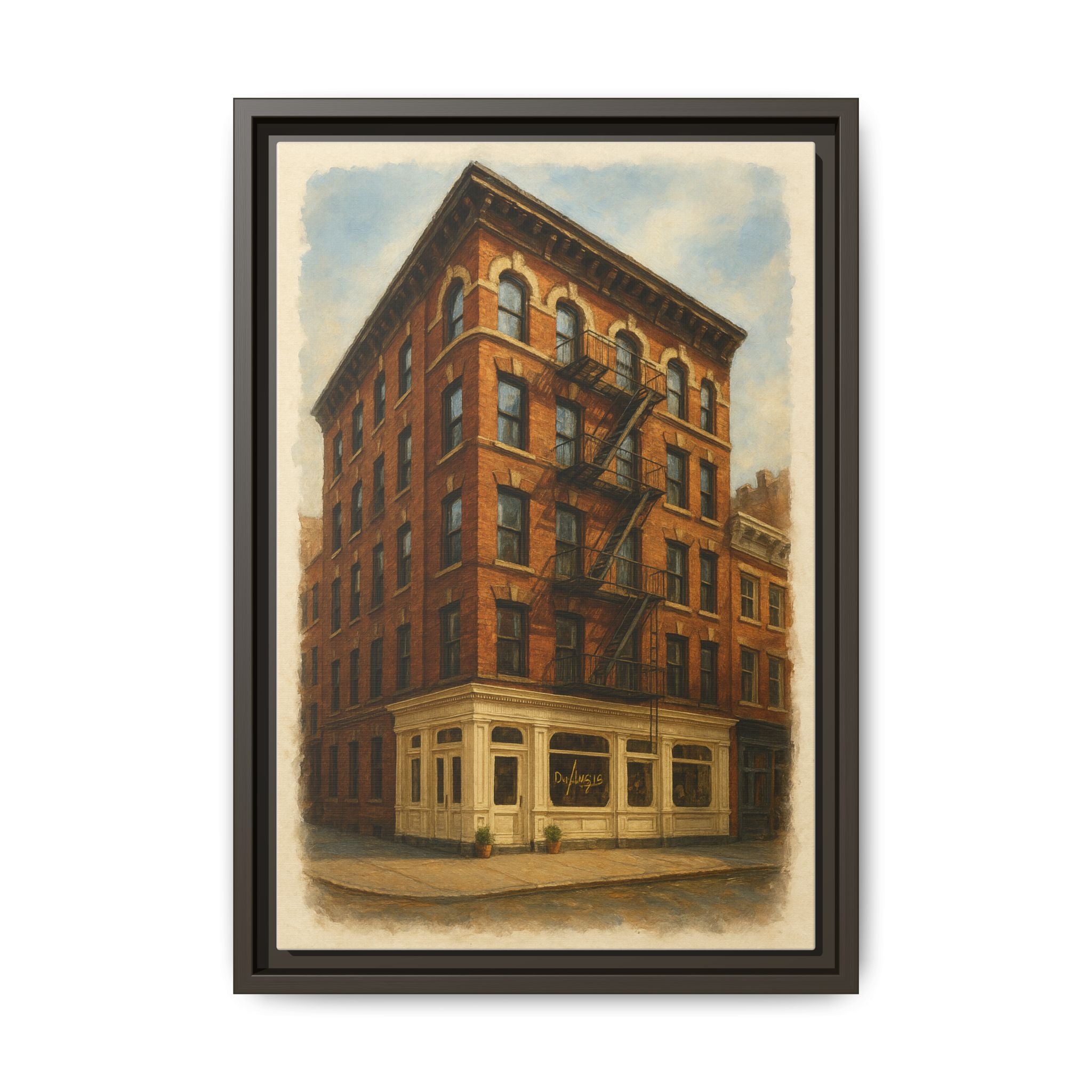 Don Angie — Restaurant Print | Matte Canvas + Wooden Frame