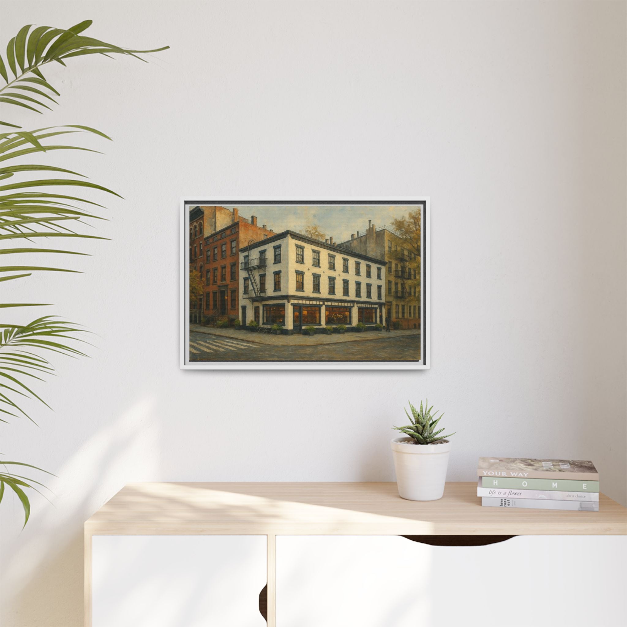 Anton's — Restaurant Print | Matte Canvas + Wooden Frame