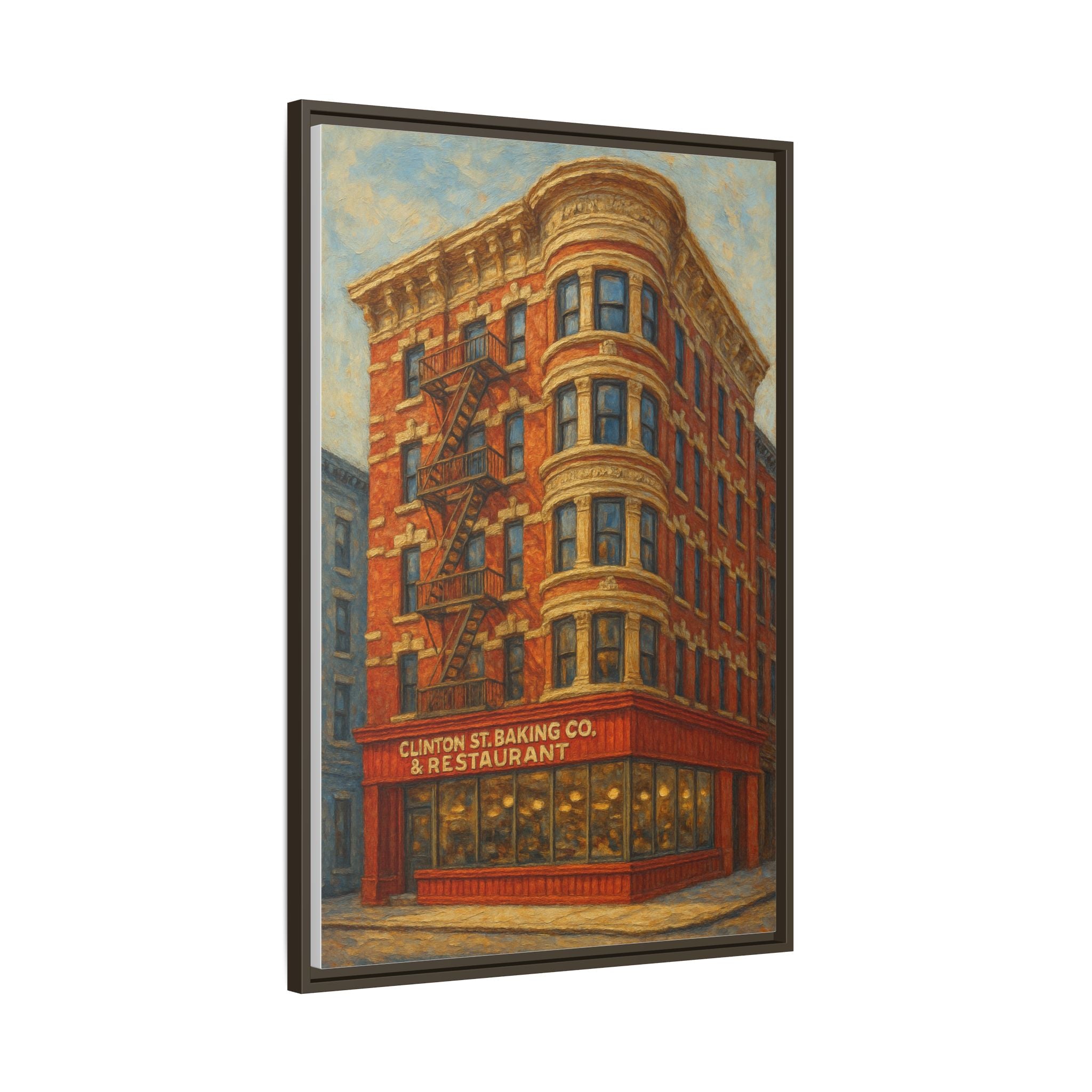 Clinton St. Baking Company — Restaurant Print | Matte Canvas + Wooden Frame