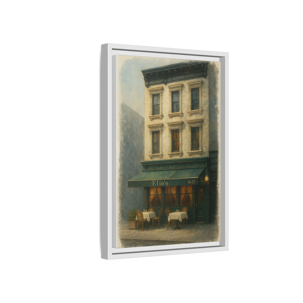 Elios Restaurant — Restaurant Print | Matte Canvas + Wooden Frame