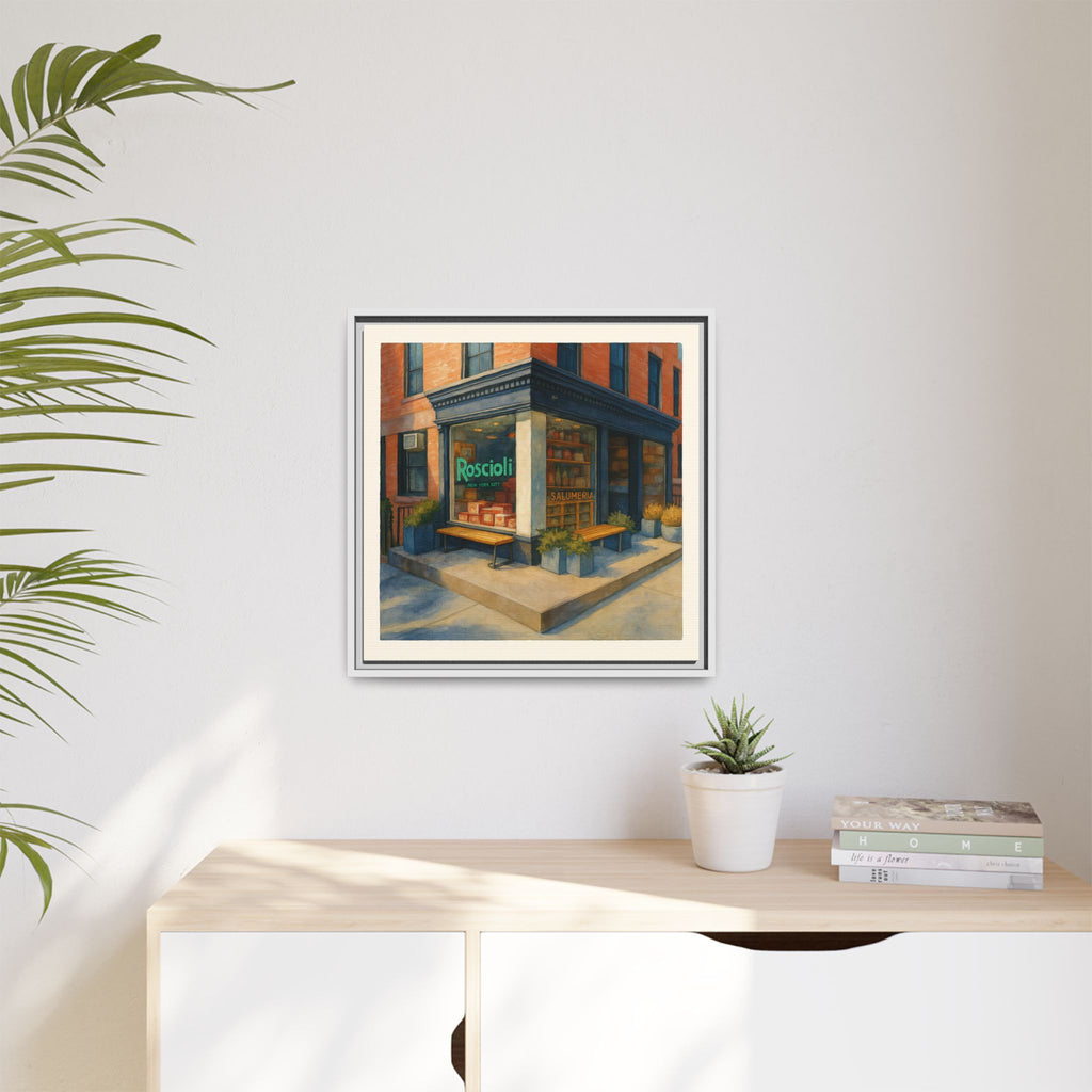 Roscioli Restaurant — Restaurant Print | Matte Canvas + Wooden Frame