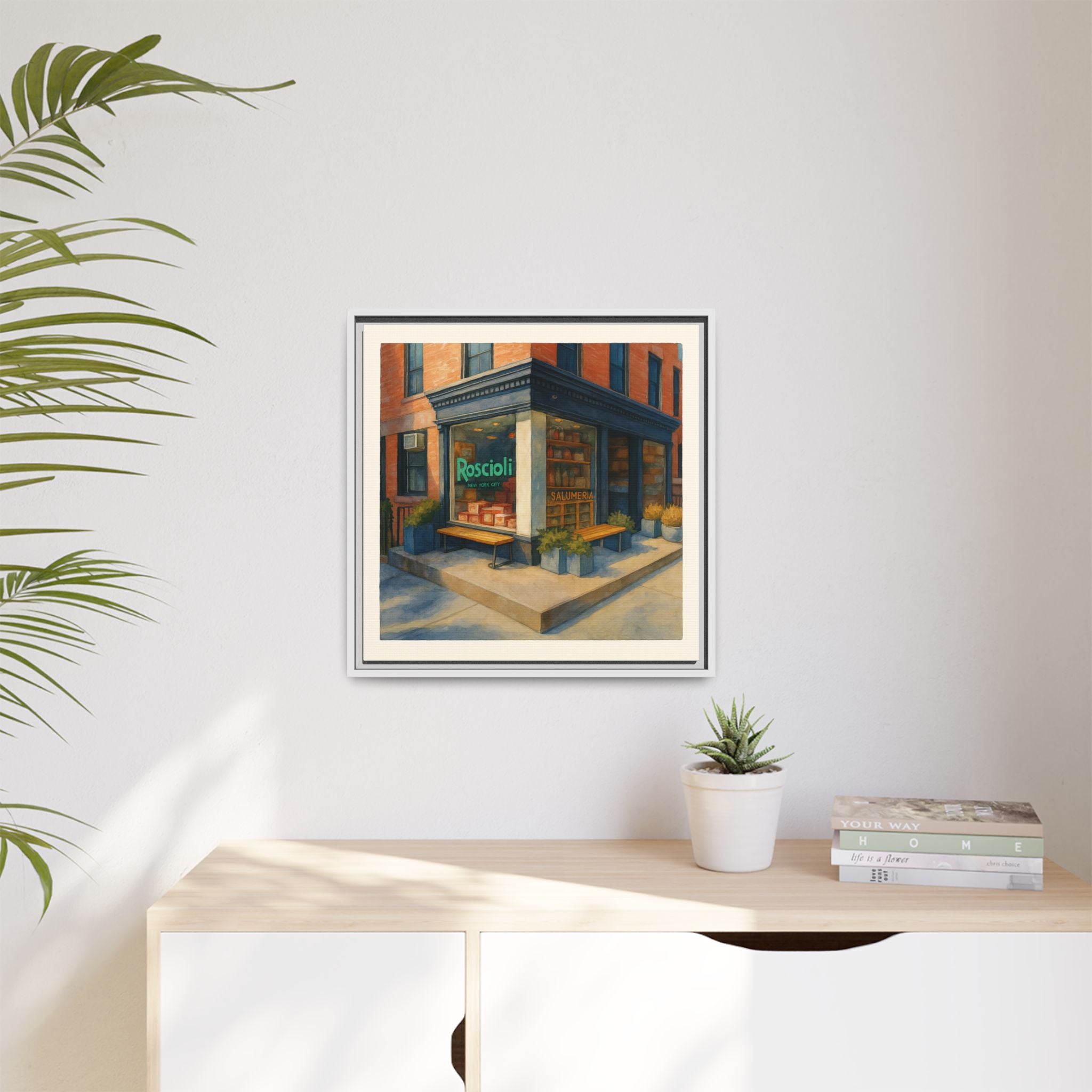 Roscioli Restaurant — Restaurant Print | Matte Canvas + Wooden Frame