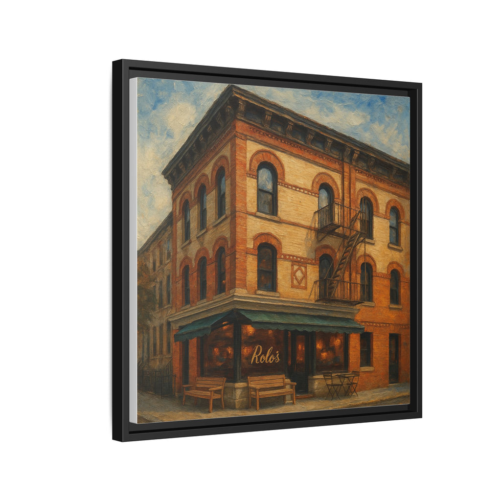 Rolo's — Restaurant Print | Matte Canvas + Wooden Frame