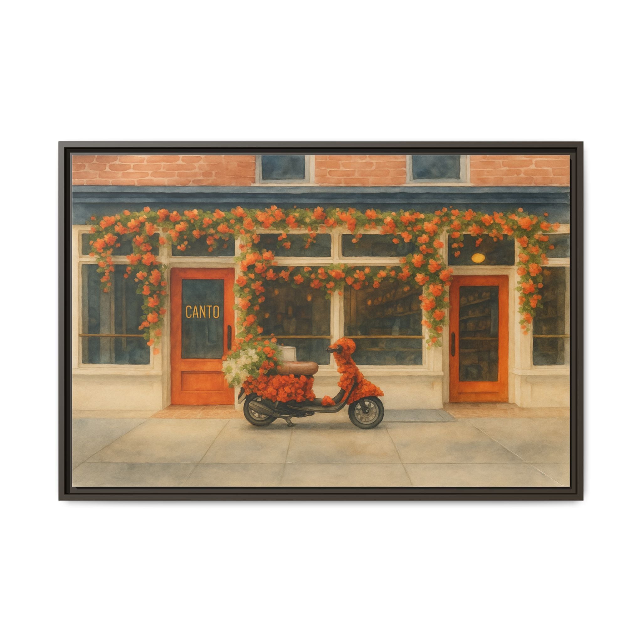 Canto West Village — Restaurant Print | Matte Canvas + Wooden Frame