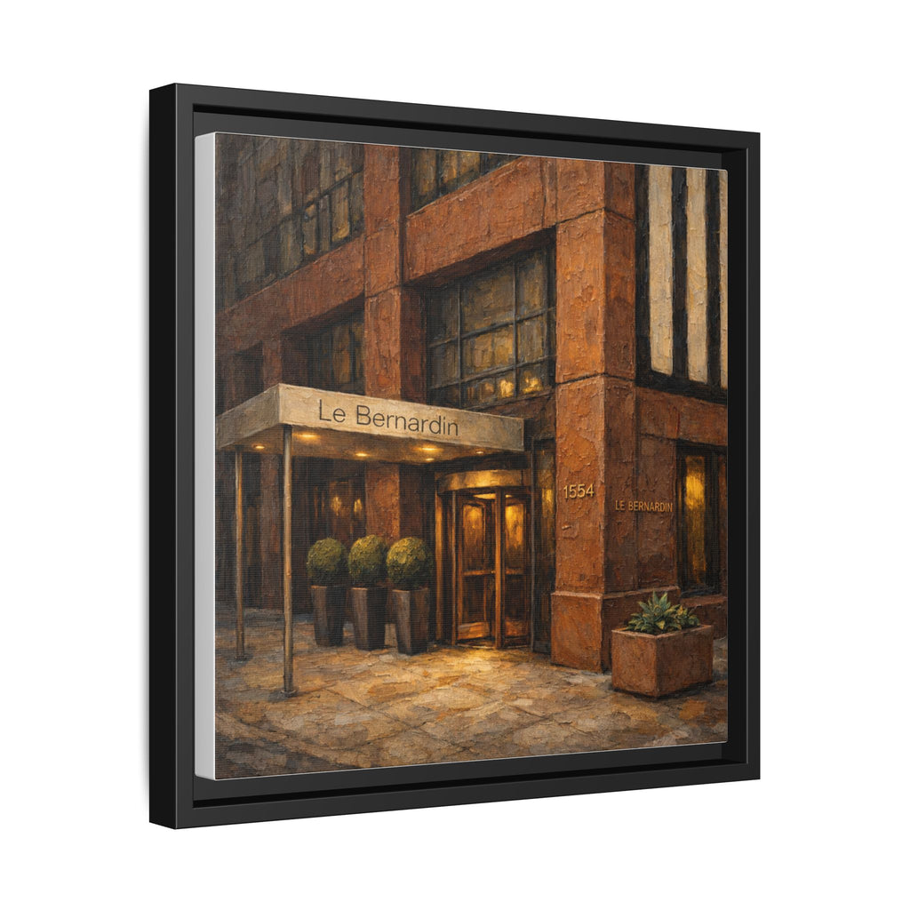 Le Bernardin — Restaurant Print | Matte Canvas + Wooden Frame