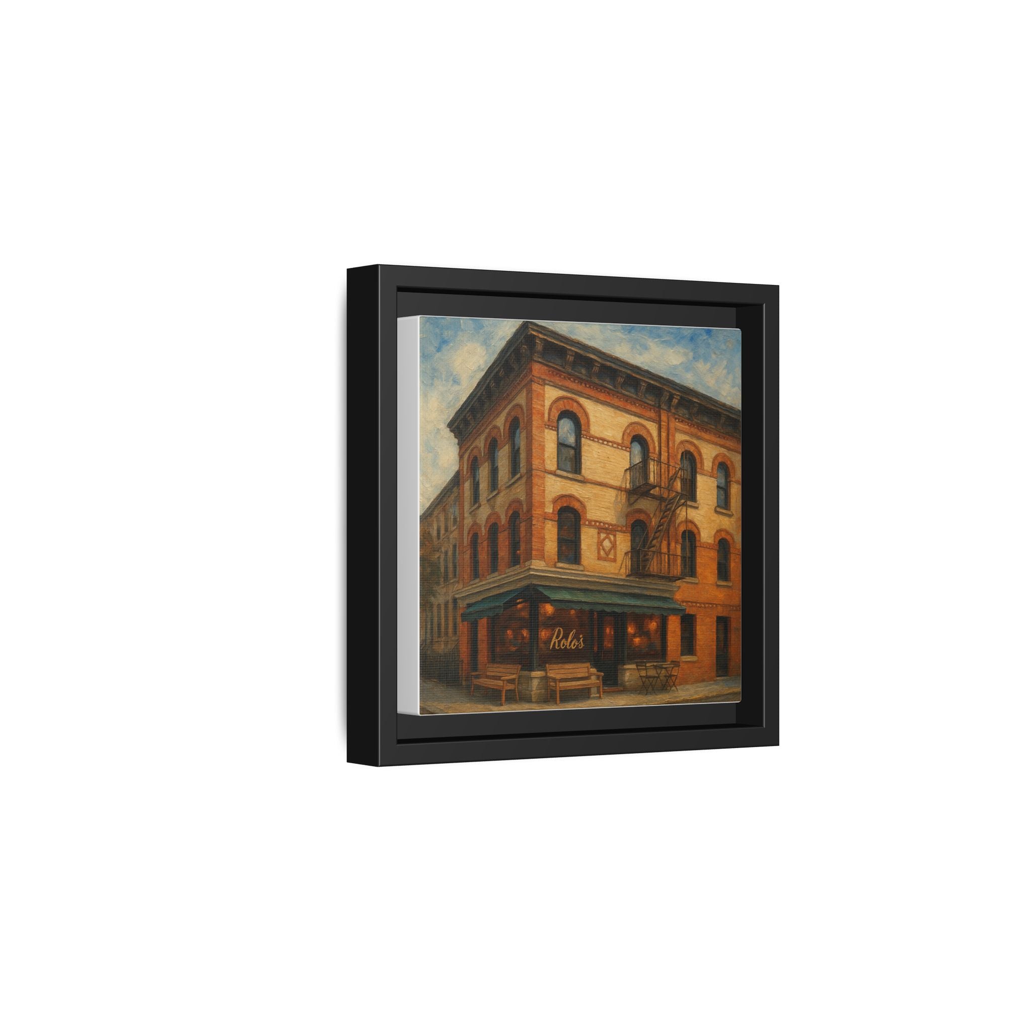 Rolo's — Restaurant Print | Matte Canvas + Wooden Frame