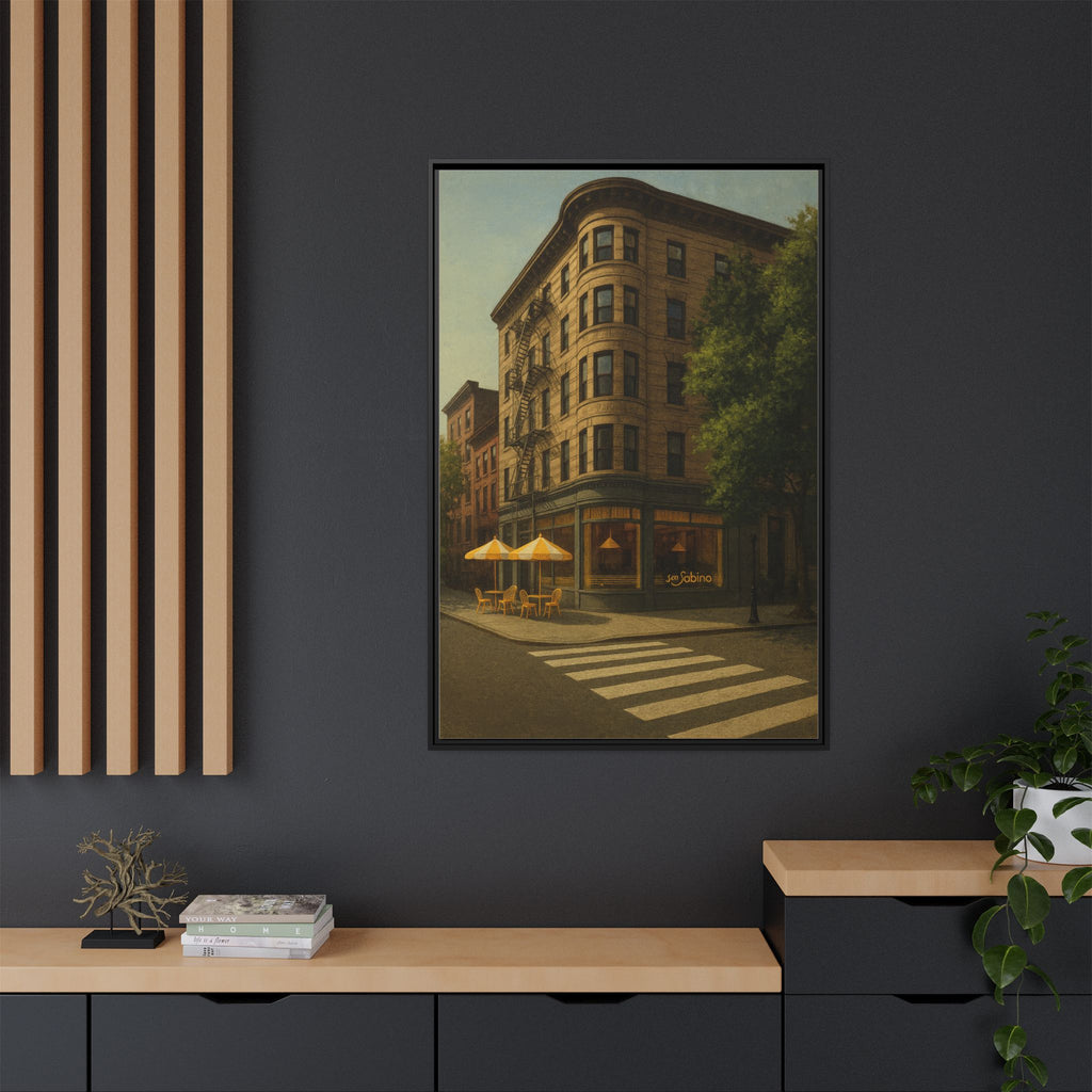 San Sabino Restaurant — Restaurant Print | Matte Canvas + Wooden Frame