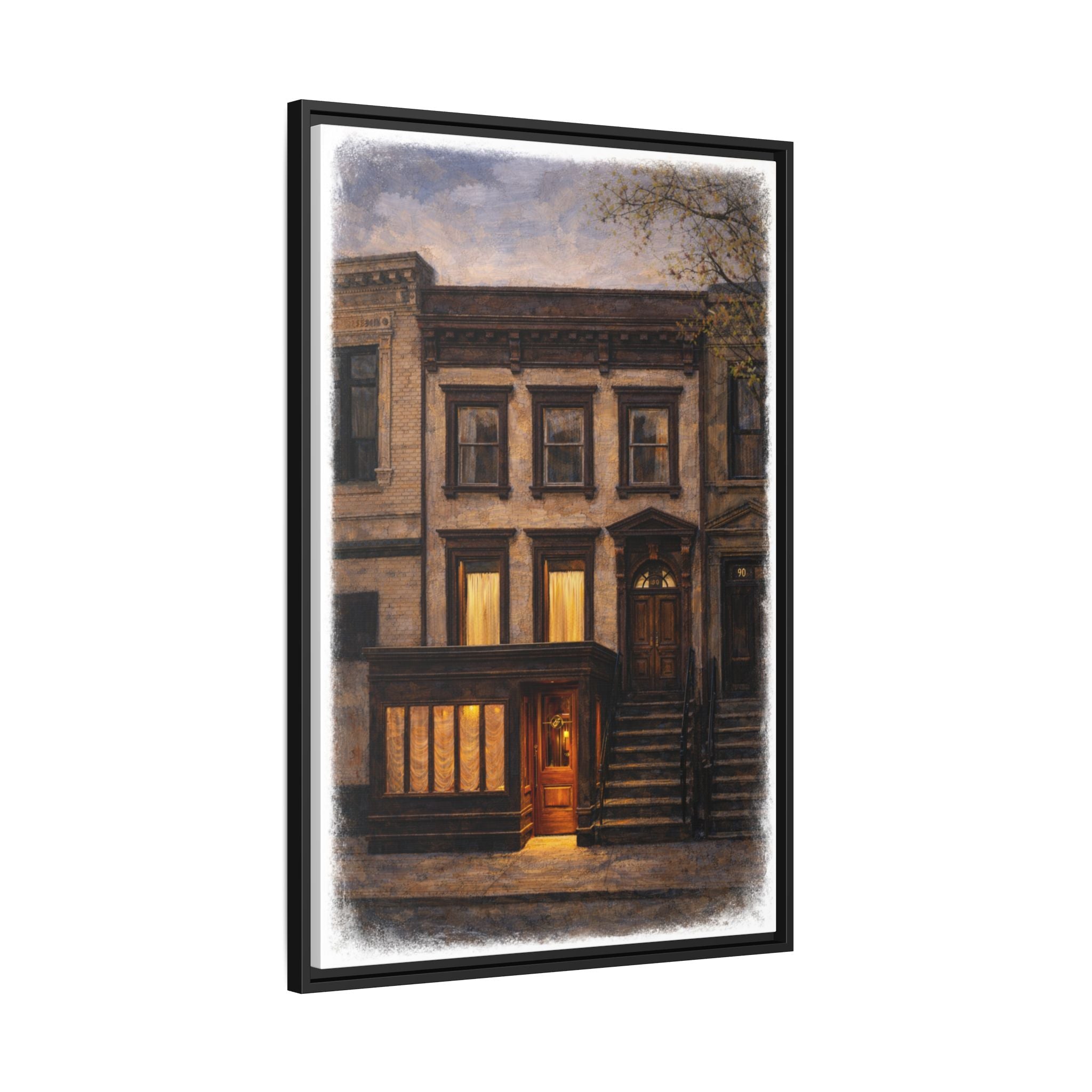 Chez Fifi — Restaurant Print | Matte Canvas + Wooden Frame