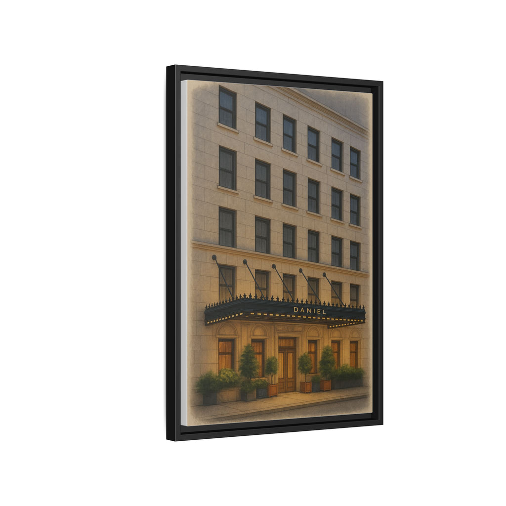 Restaurant Daniel — Restaurant Print | Matte Canvas + Wooden Frame