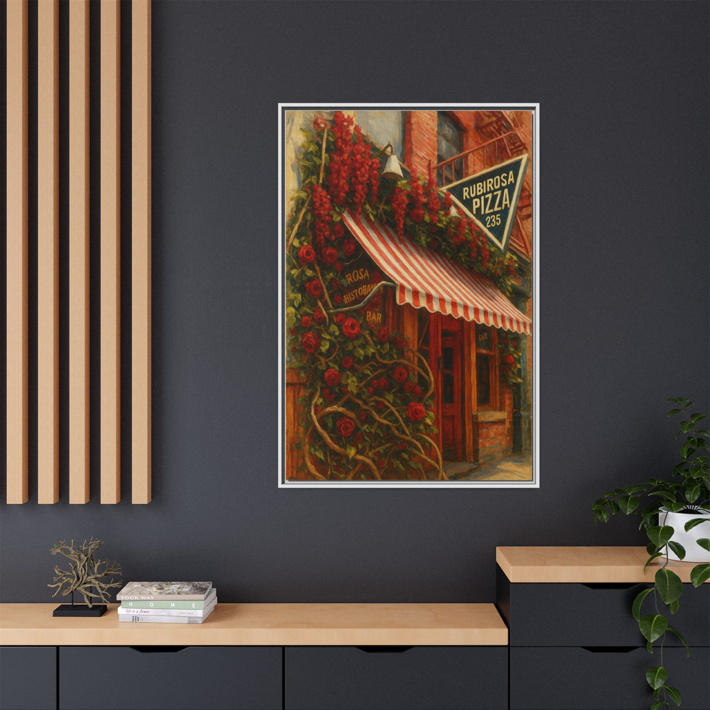 Rubirosa — Restaurant Print | Matte Canvas + Wooden Frame