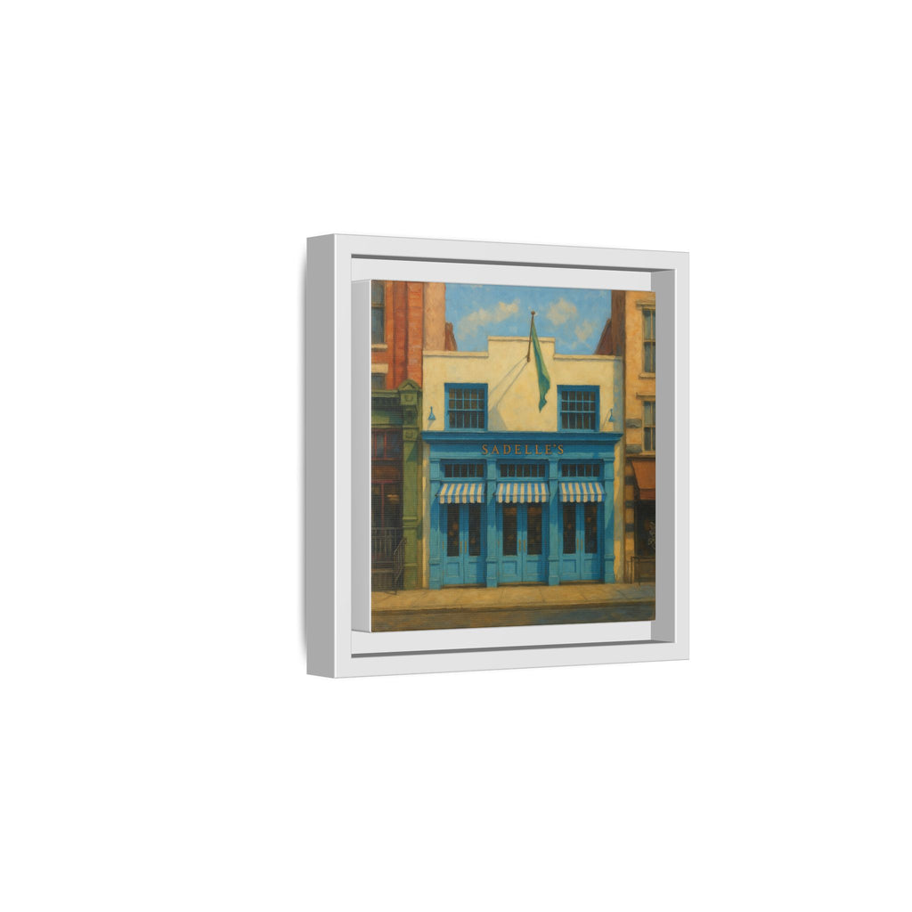 Sadelle's Restaurant — Restaurant Print | Matte Canvas + Wooden Frame
