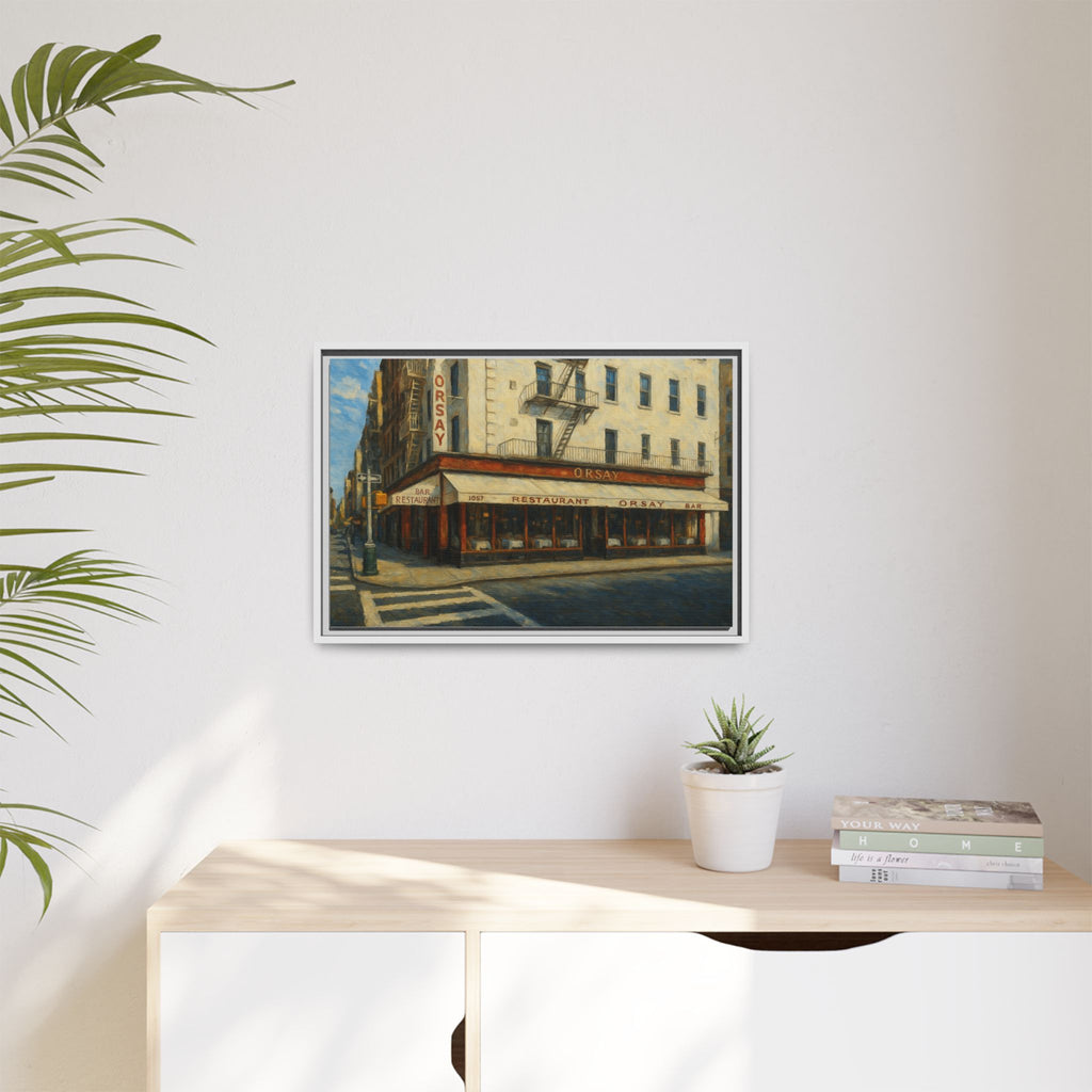Orsay — Restaurant Print | Matte Canvas + Wooden Frame