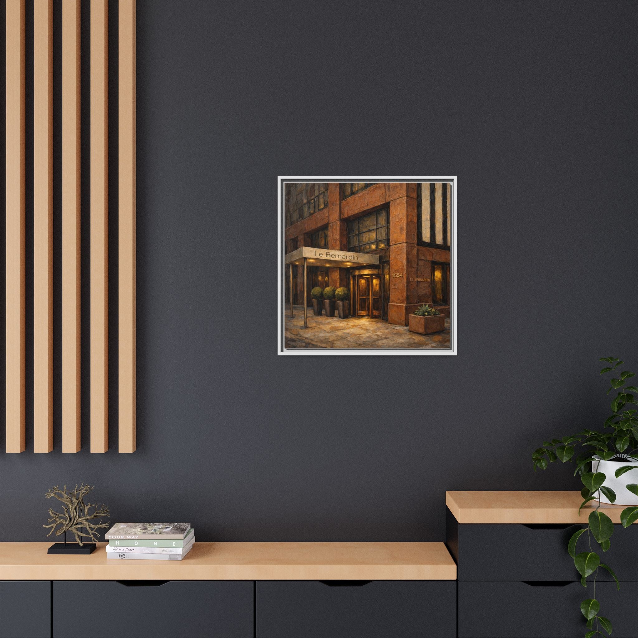 Le Bernardin — Restaurant Print | Matte Canvas + Wooden Frame