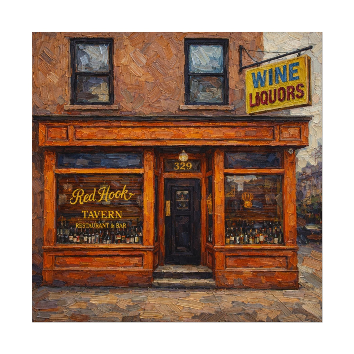 Red Hook Tavern (Square) unframed paper art print