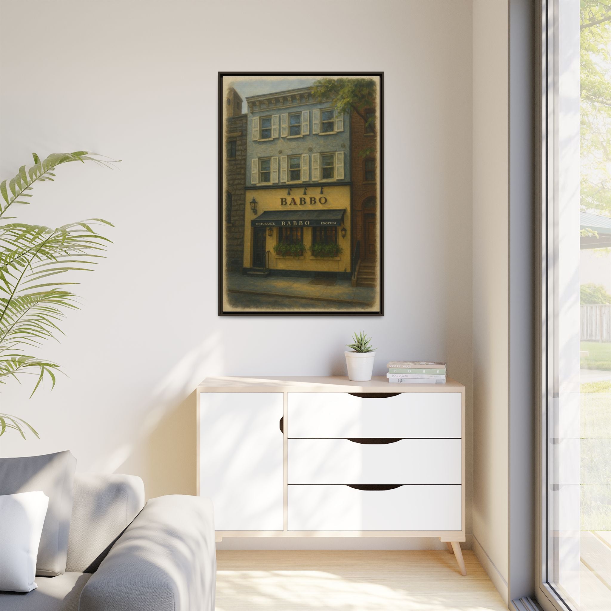 Babbo — Restaurant Print | Matte Canvas + Wooden Frame