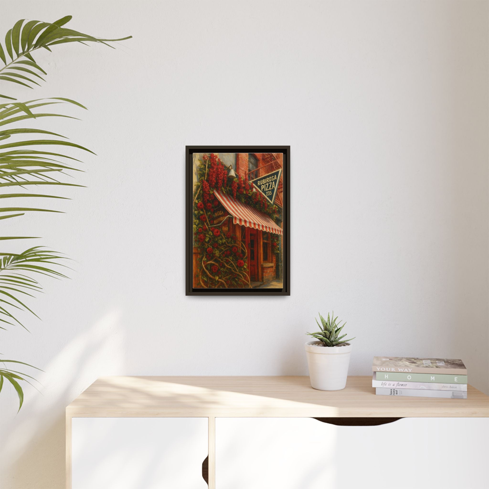 Rubirosa — Restaurant Print | Matte Canvas + Wooden Frame