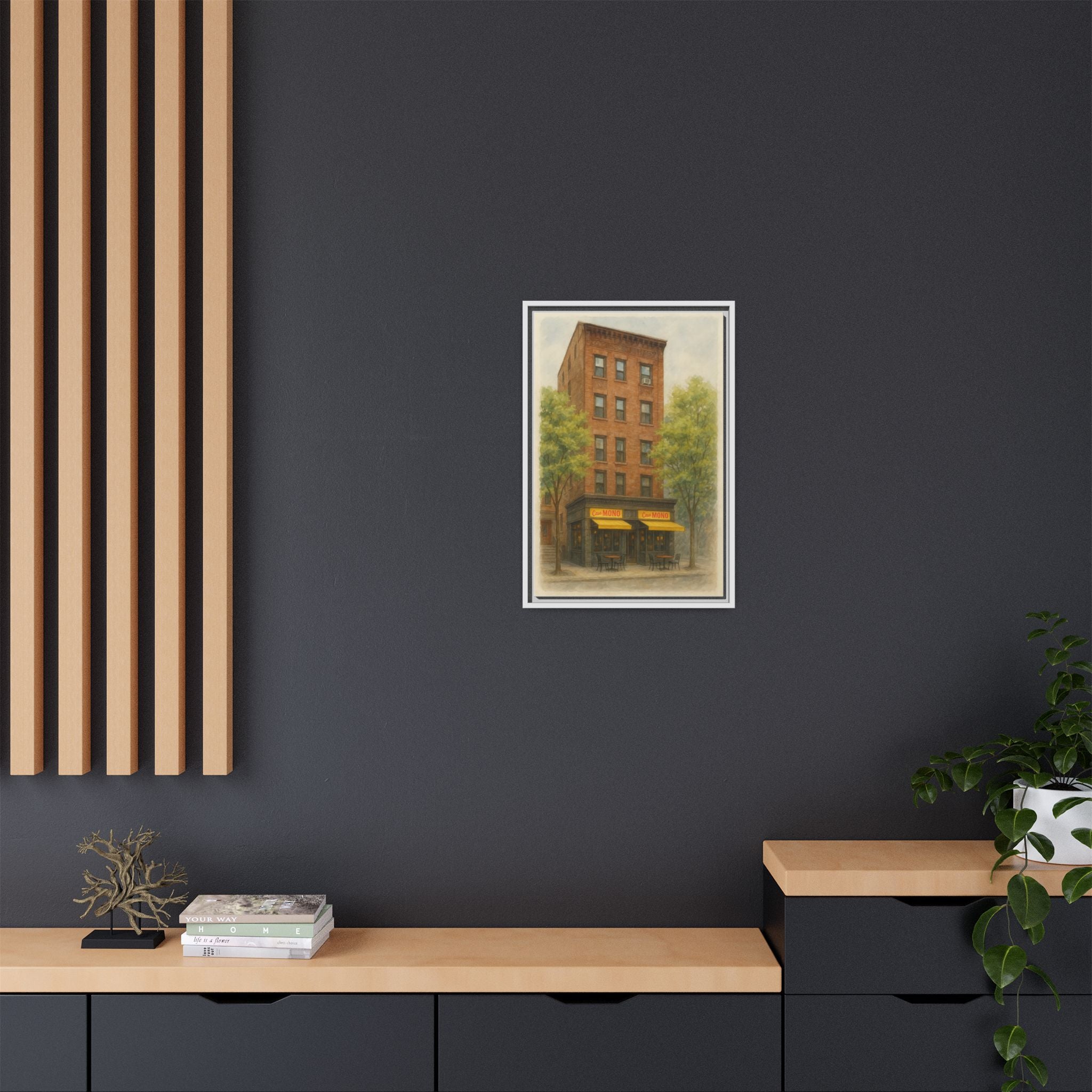 Casa Mono — Restaurant Print | Matte Canvas + Wooden Frame