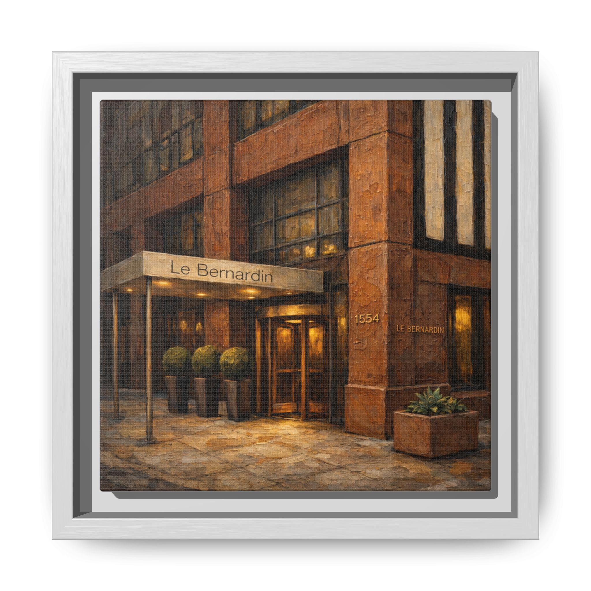 Le Bernardin — Restaurant Print | Matte Canvas + Wooden Frame