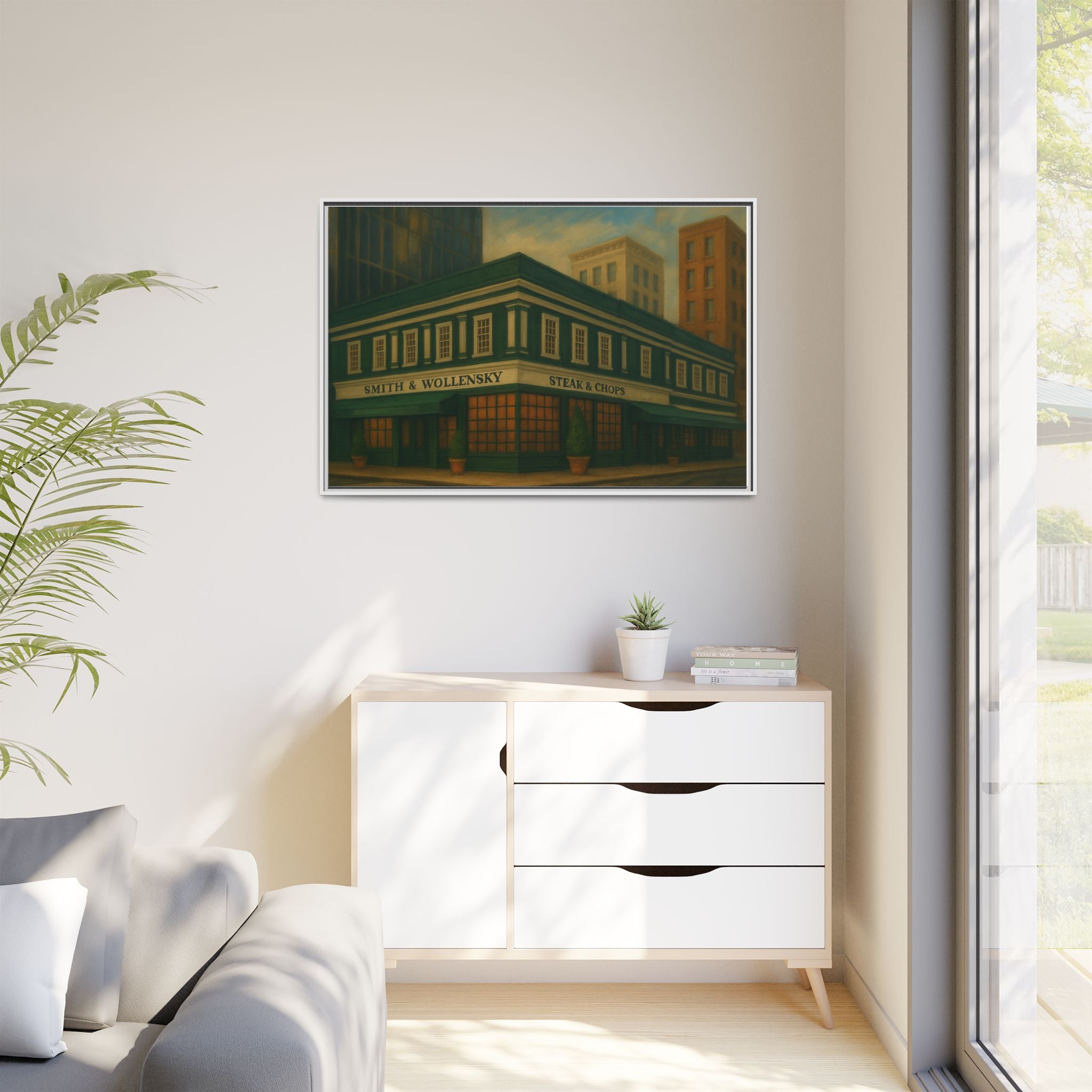 Smith and Wollensky — Restaurant Print | Matte Canvas + Wooden Frame