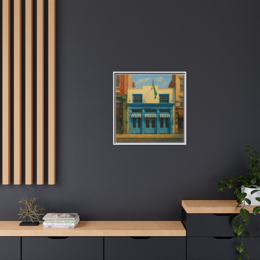 Sadelle's Restaurant — Restaurant Print | Matte Canvas + Wooden Frame