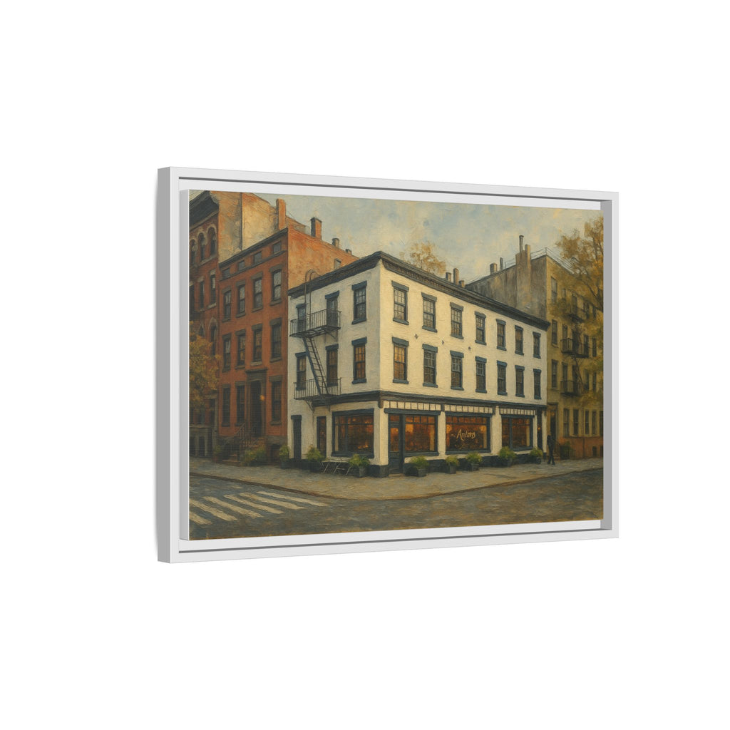 Anton's — Restaurant Print | Matte Canvas + Wooden Frame