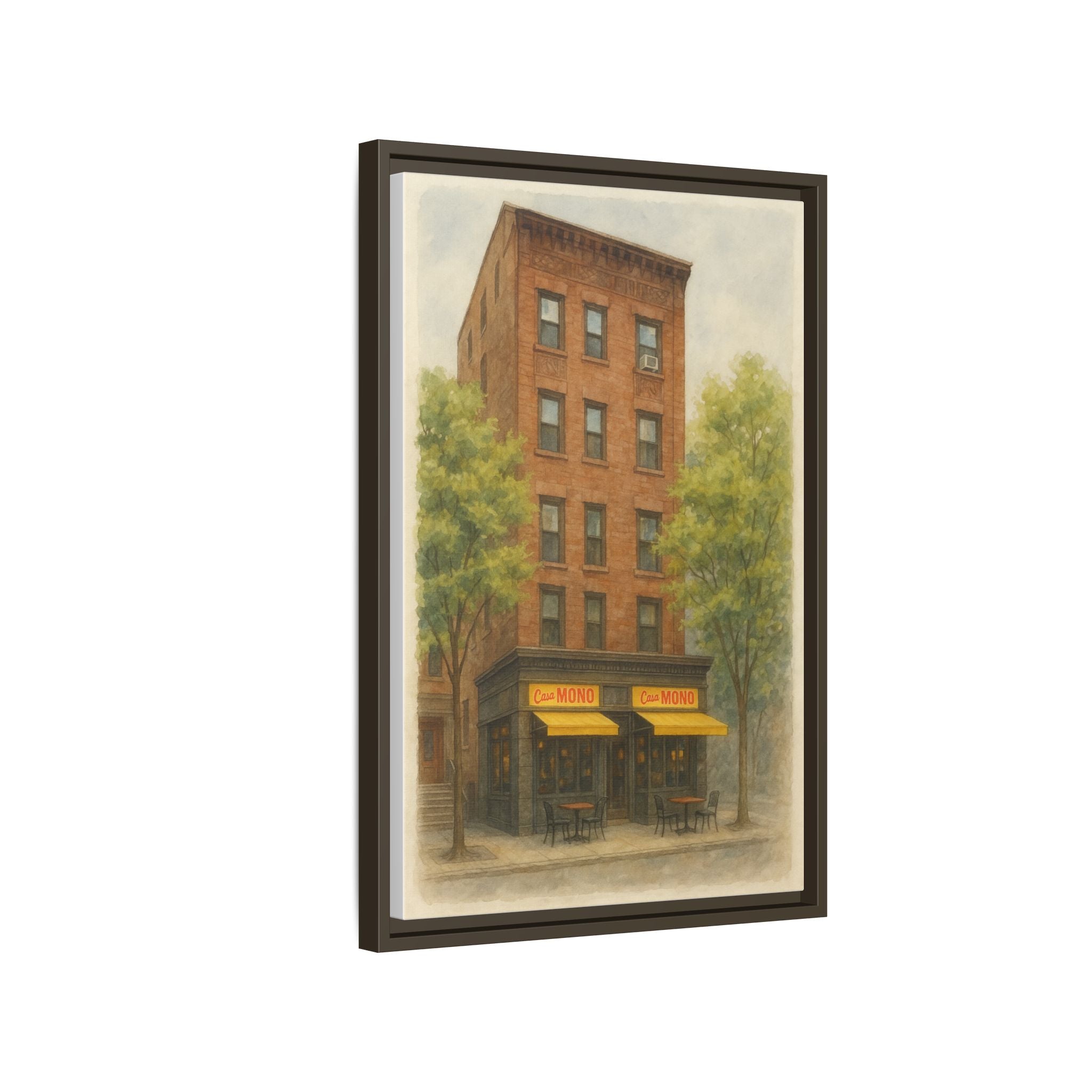 Casa Mono — Restaurant Print | Matte Canvas + Wooden Frame