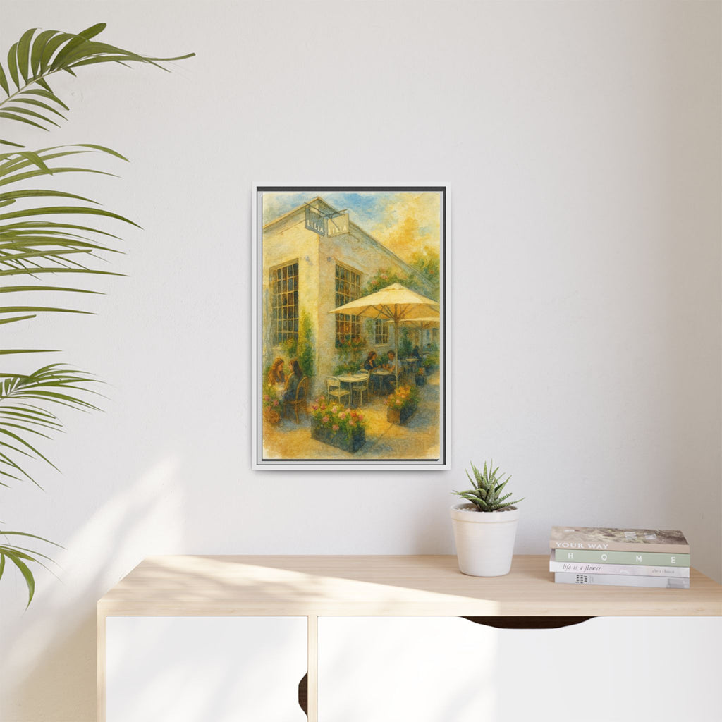 Lilia — Restaurant Print | Matte Canvas + Wooden Frame