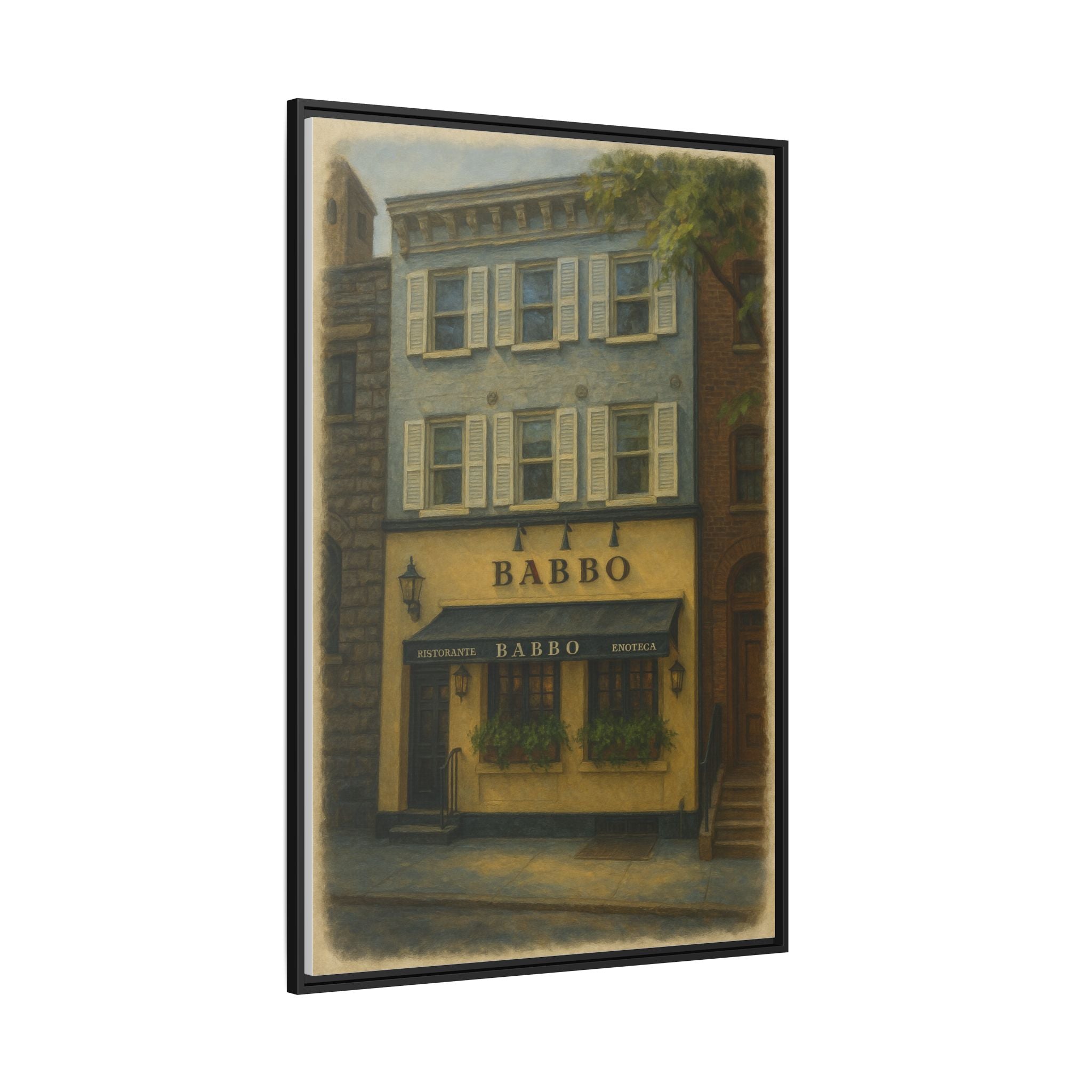 Babbo — Restaurant Print | Matte Canvas + Wooden Frame