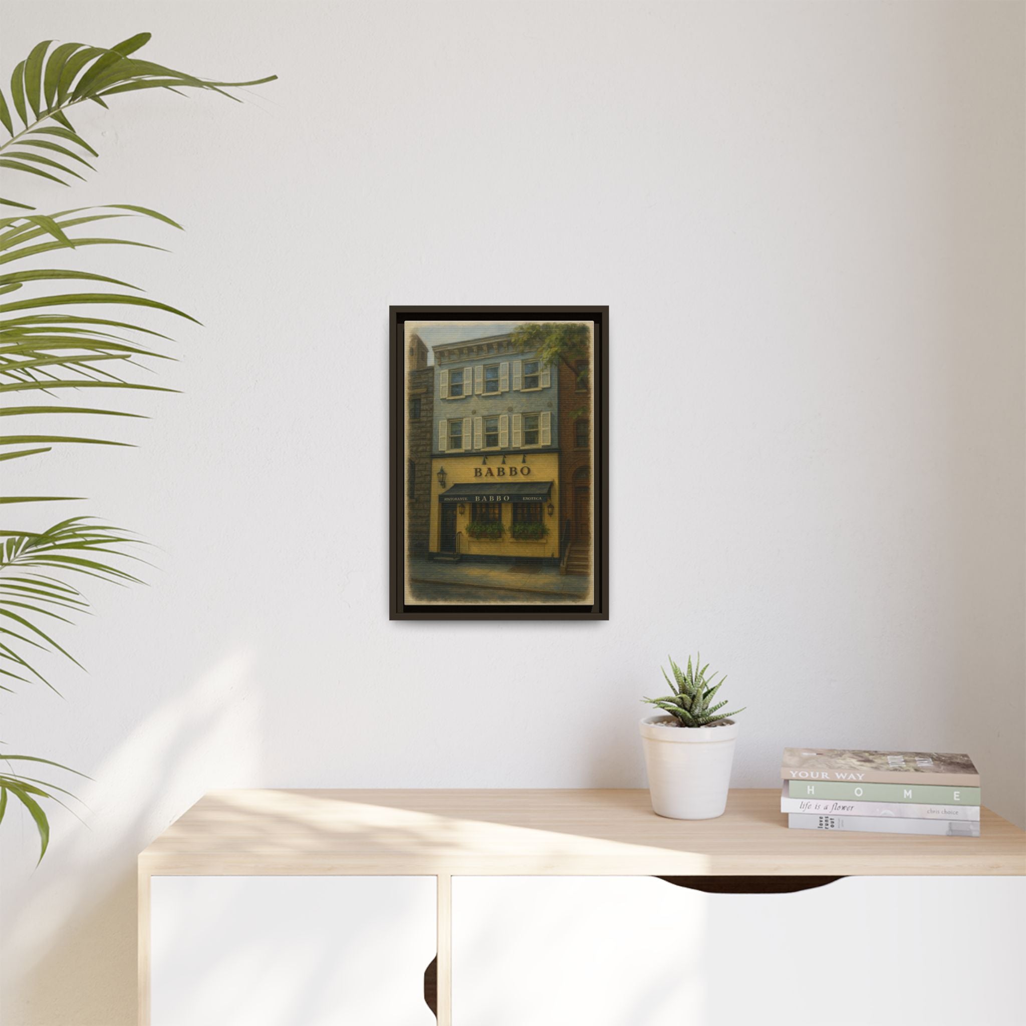Babbo — Restaurant Print | Matte Canvas + Wooden Frame