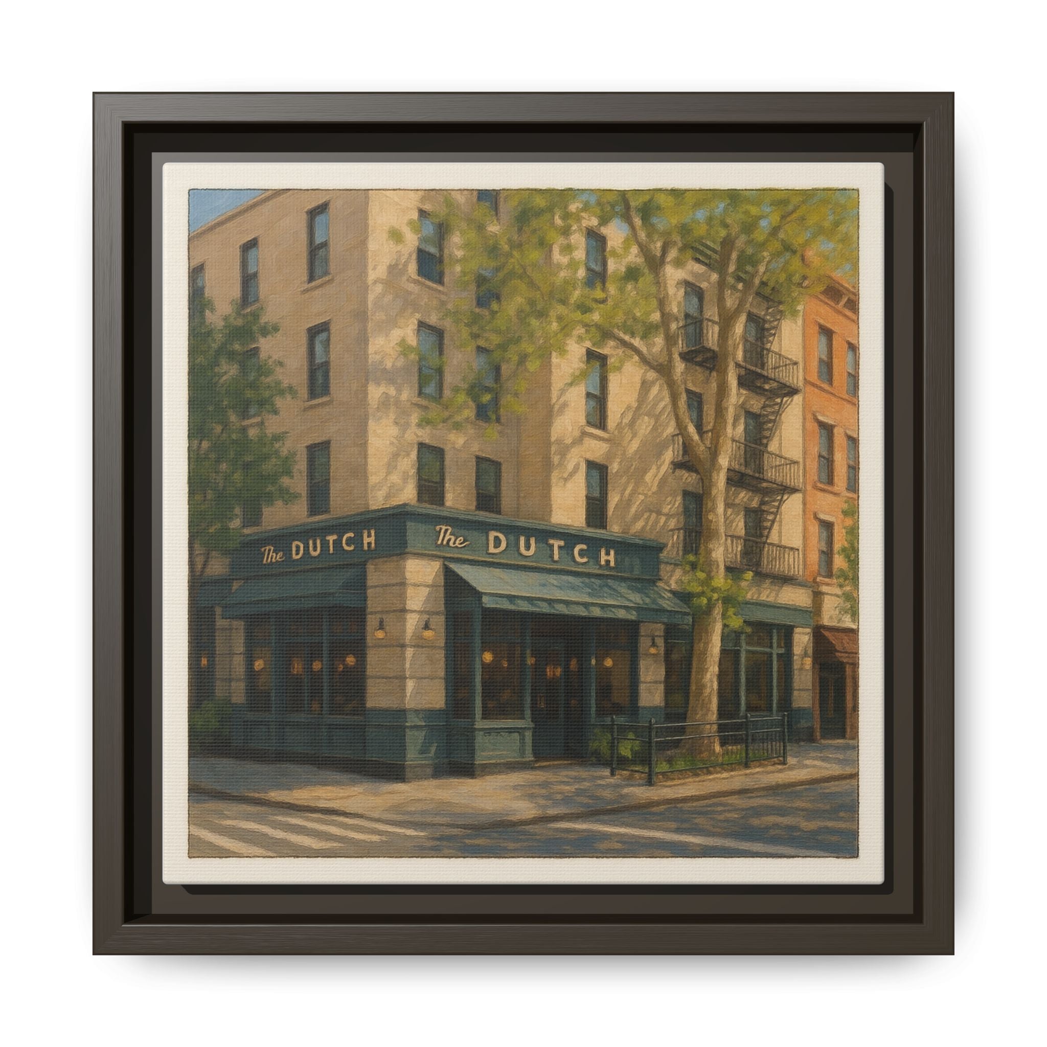 The Dutch — Restaurant Print | Matte Canvas + Wooden Frame