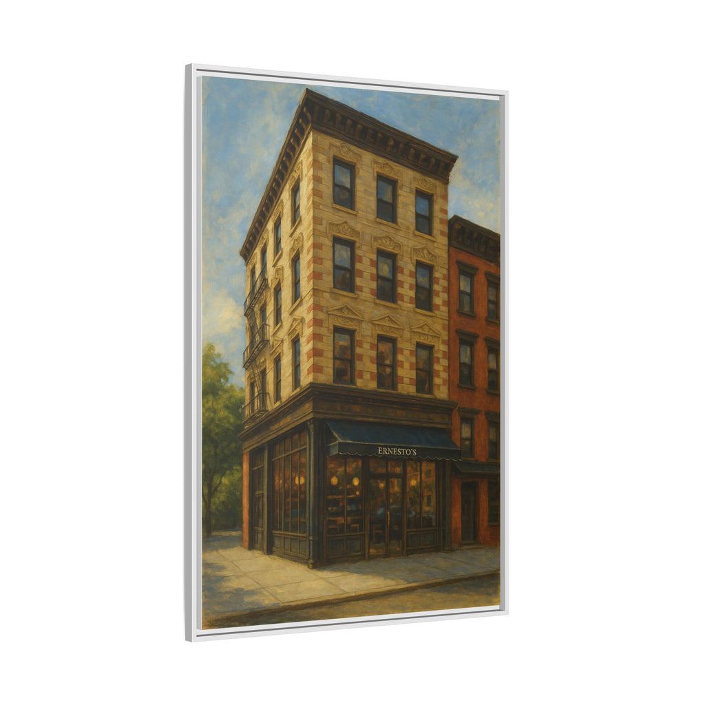 Ernesto's — Restaurant Print | Matte Canvas + Wooden Frame