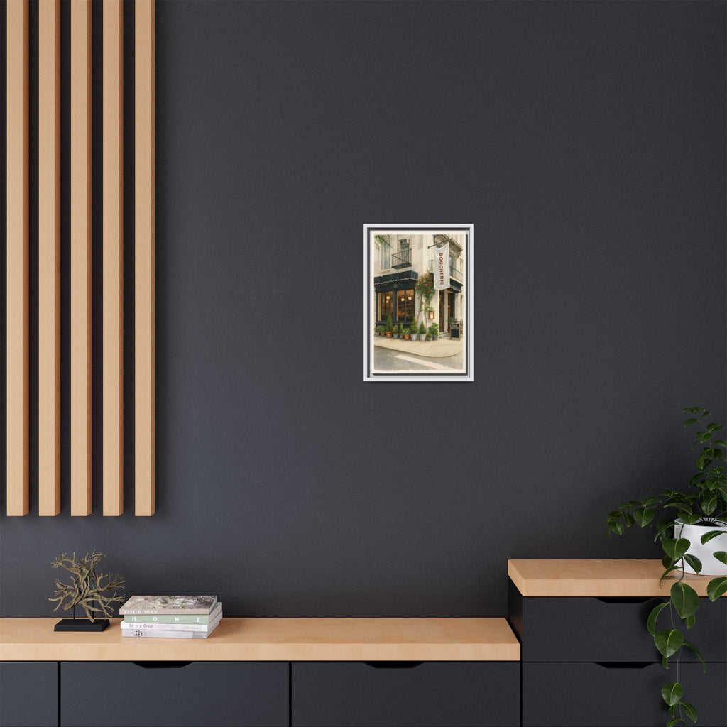 Petite Boucherie — Restaurant Print | Matte Canvas + Wooden Frame