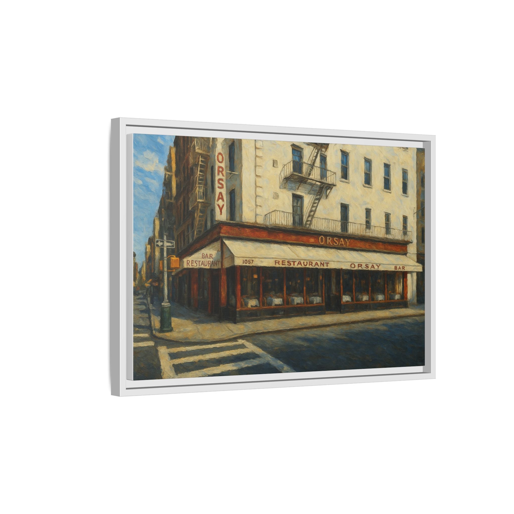 Orsay — Restaurant Print | Matte Canvas + Wooden Frame
