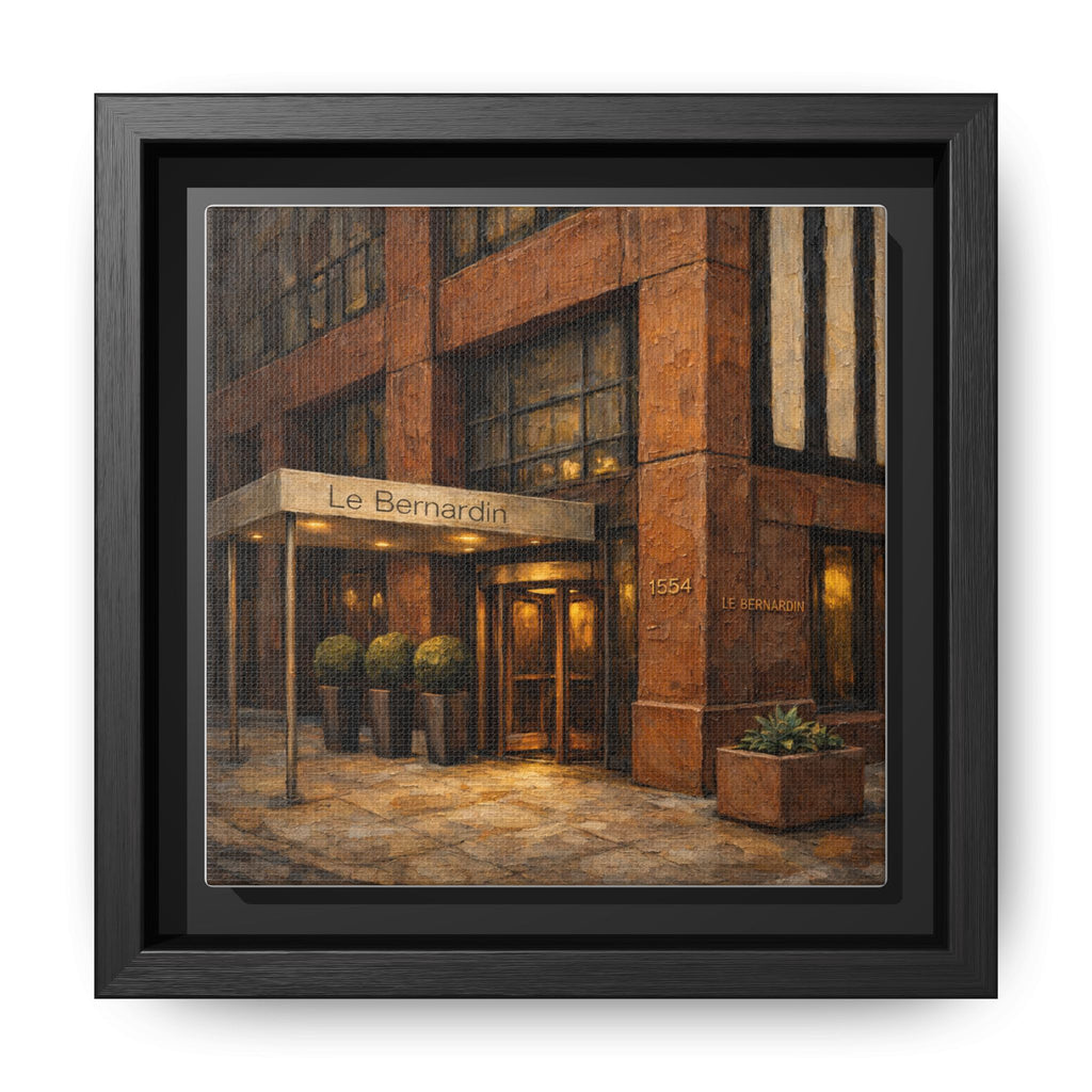 Le Bernardin — Restaurant Print | Matte Canvas + Wooden Frame