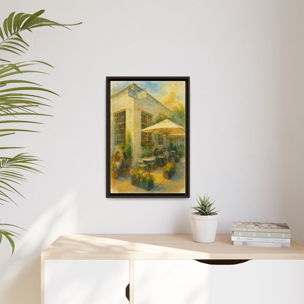 Lilia — Restaurant Print | Matte Canvas + Wooden Frame