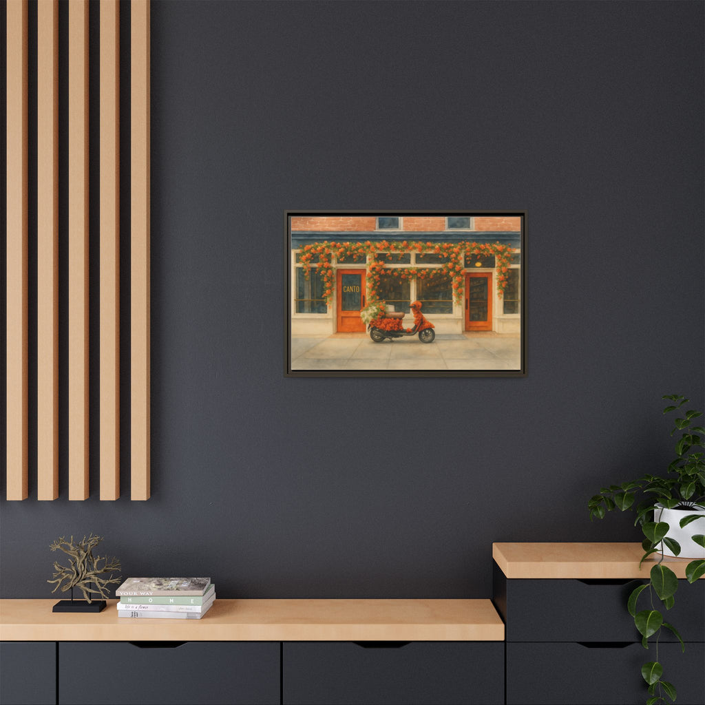 Canto West Village — Restaurant Print | Matte Canvas + Wooden Frame