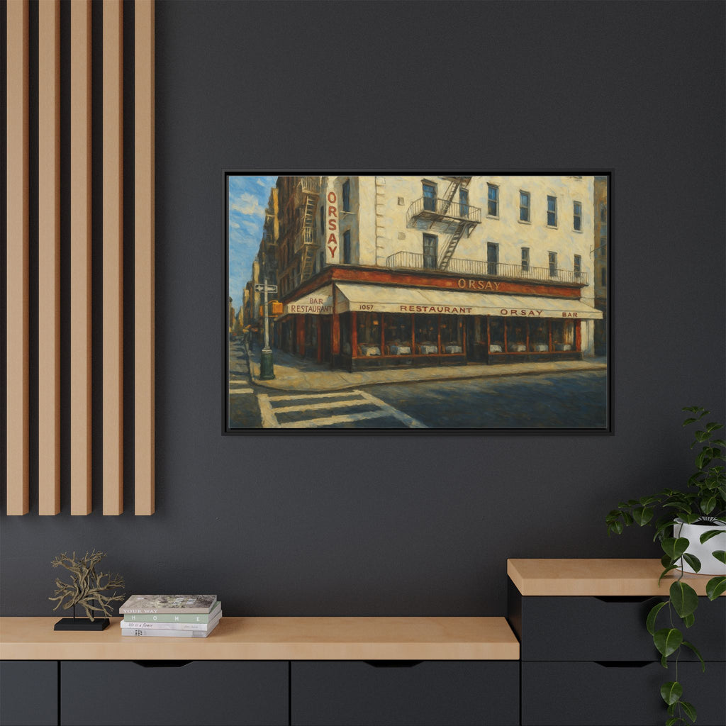 Orsay — Restaurant Print | Matte Canvas + Wooden Frame