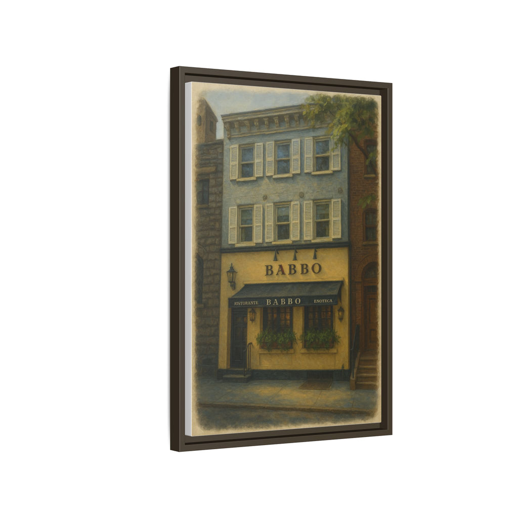 Babbo — Restaurant Print | Matte Canvas + Wooden Frame