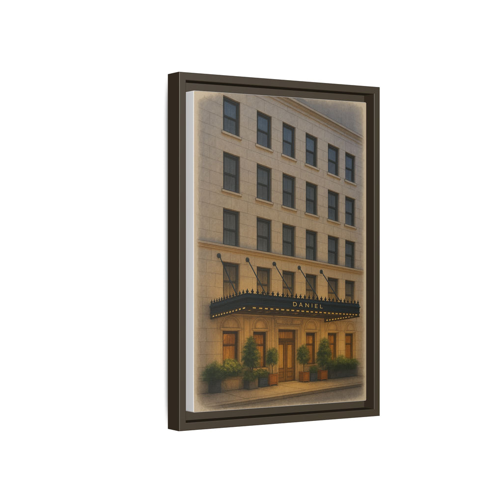 Restaurant Daniel — Restaurant Print | Matte Canvas + Wooden Frame