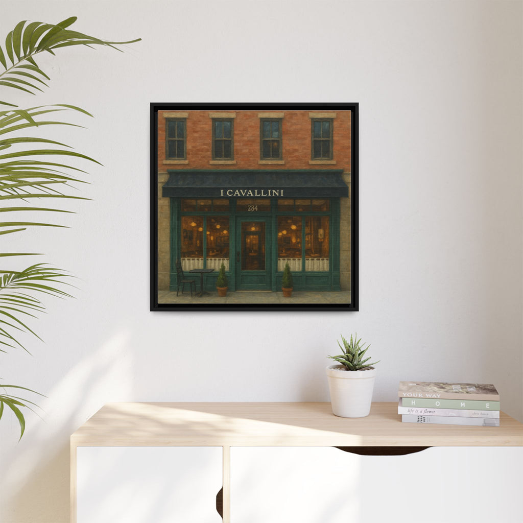 I Cavallini — Restaurant Print | Matte Canvas + Wooden Frame