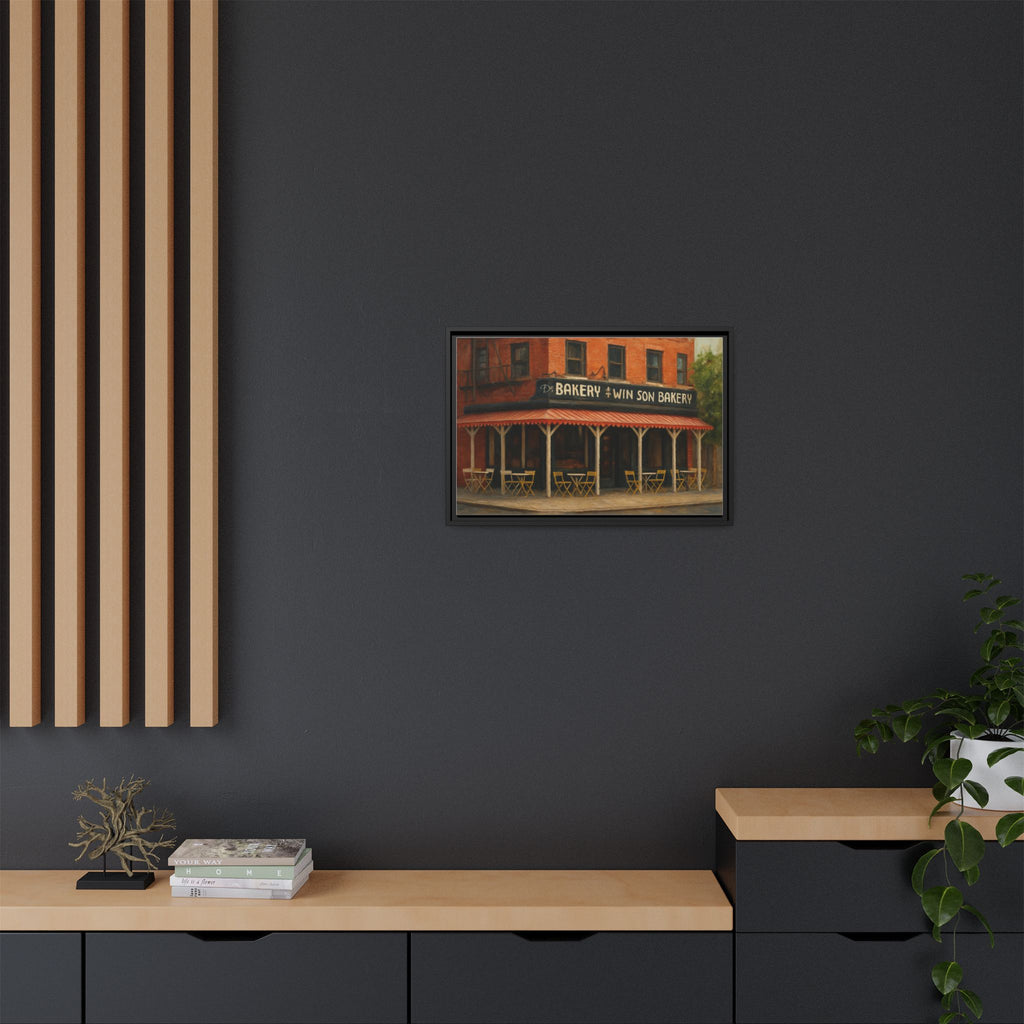 Win Son Bakery — Restaurant Print | Matte Canvas + Wooden Frame