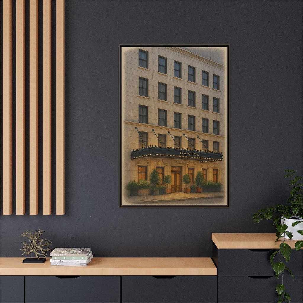 Restaurant Daniel — Restaurant Print | Matte Canvas + Wooden Frame