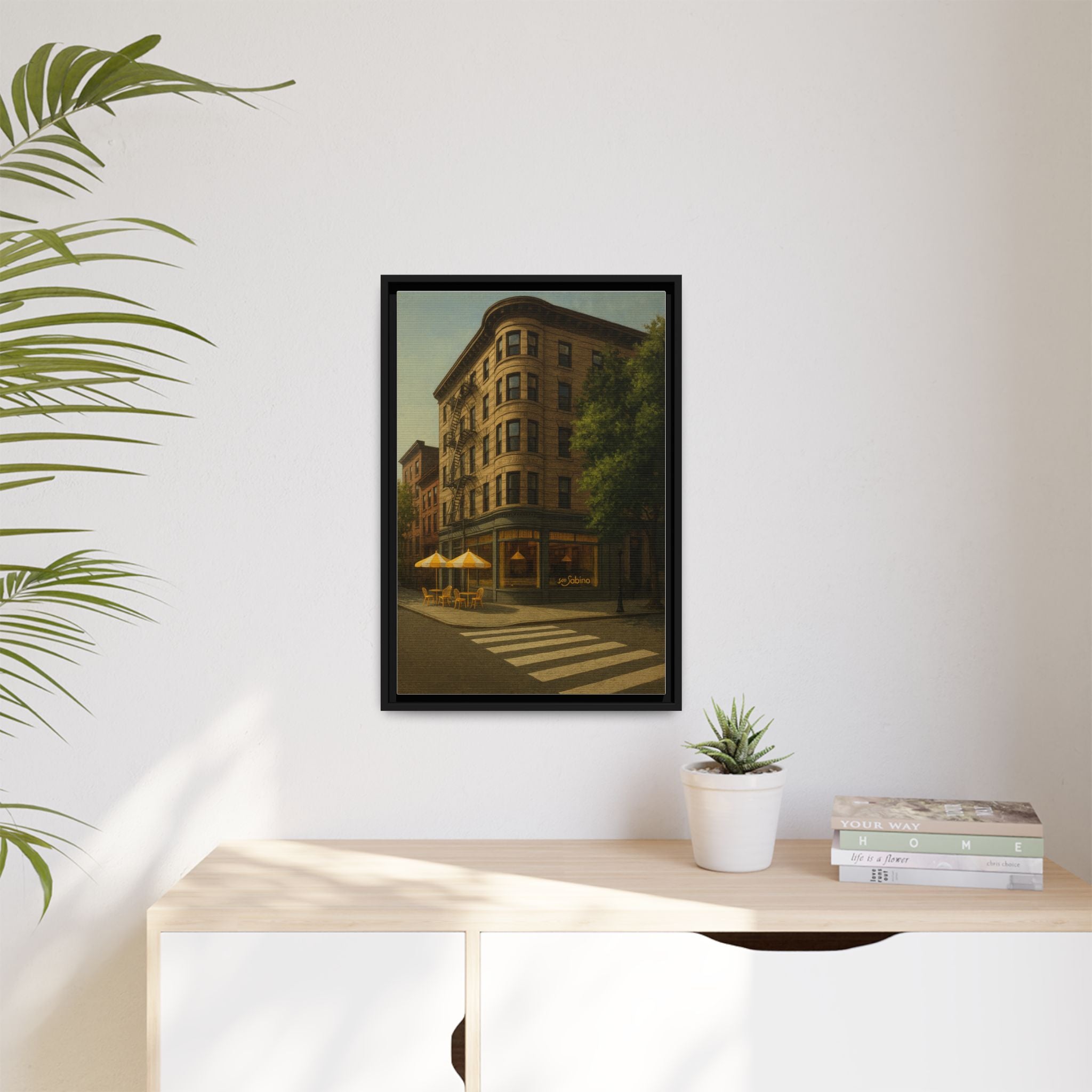 San Sabino Restaurant — Restaurant Print | Matte Canvas + Wooden Frame