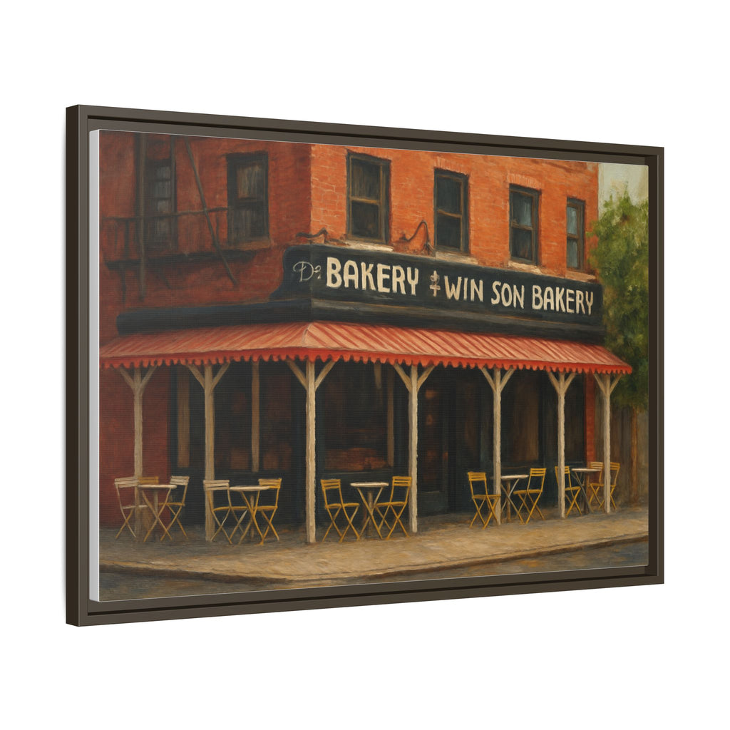 Win Son Bakery — Restaurant Print | Matte Canvas + Wooden Frame