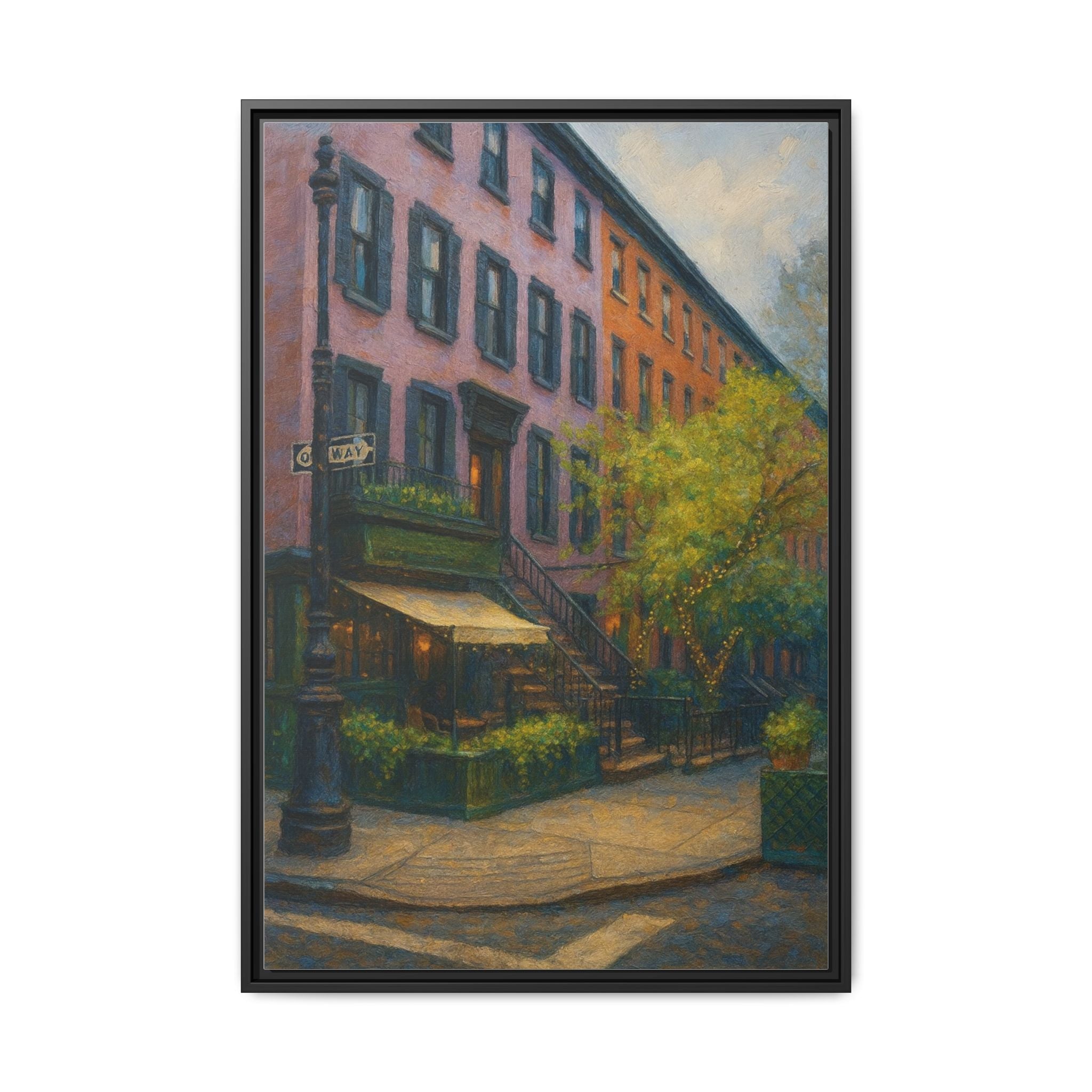 The Waverly Inn — Restaurant Print | Matte Canvas + Wooden Frame