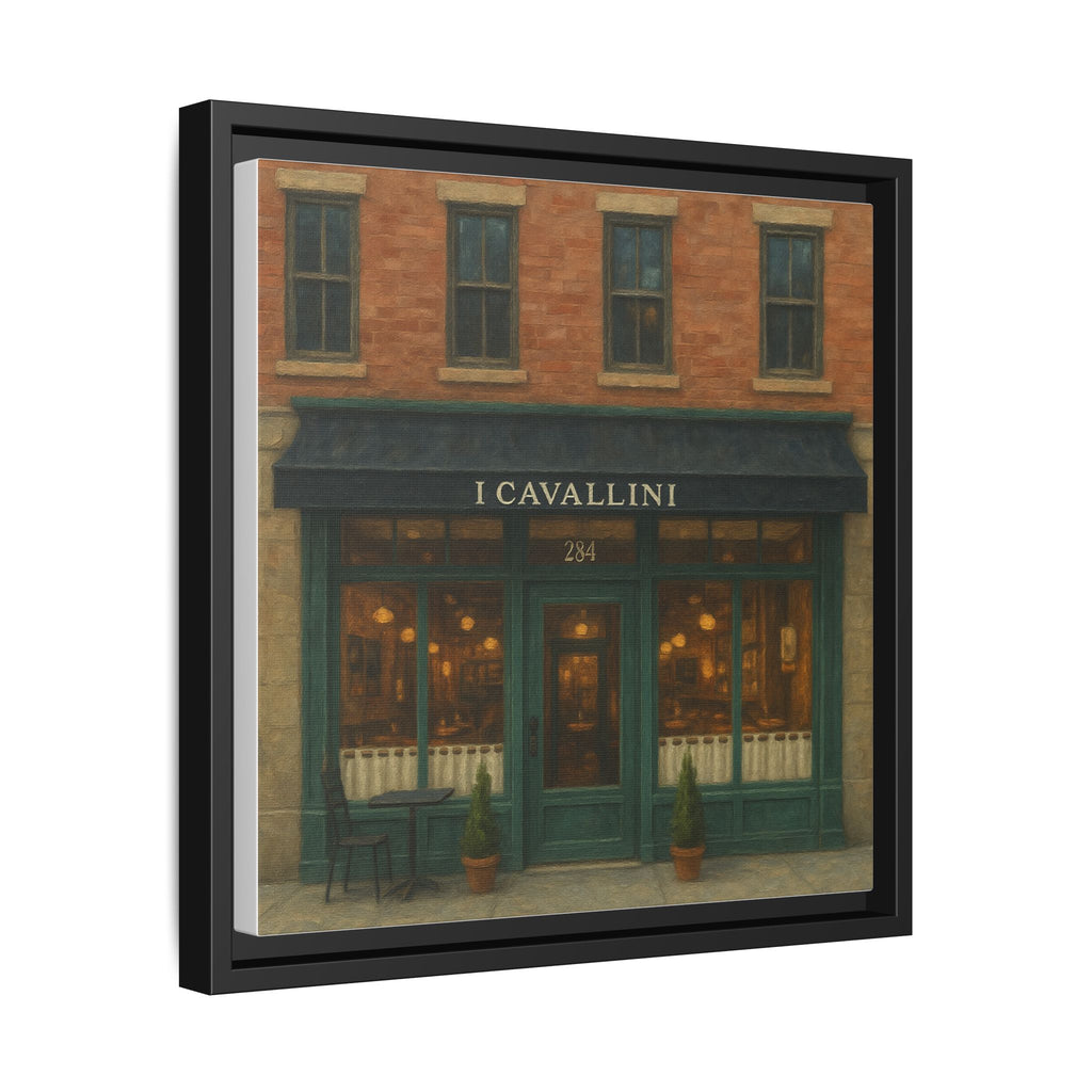 I Cavallini — Restaurant Print | Matte Canvas + Wooden Frame