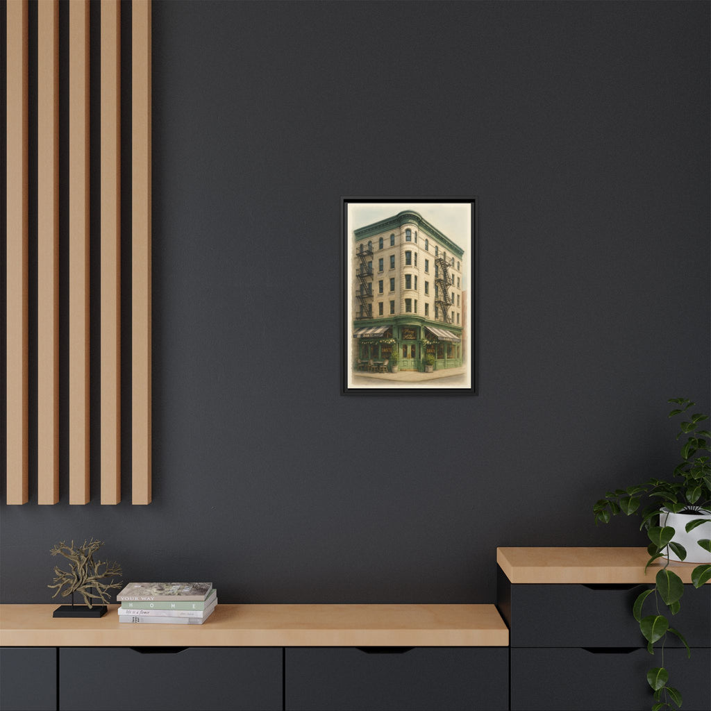 Dante West Village — Restaurant Print | Matte Canvas + Wooden Frame