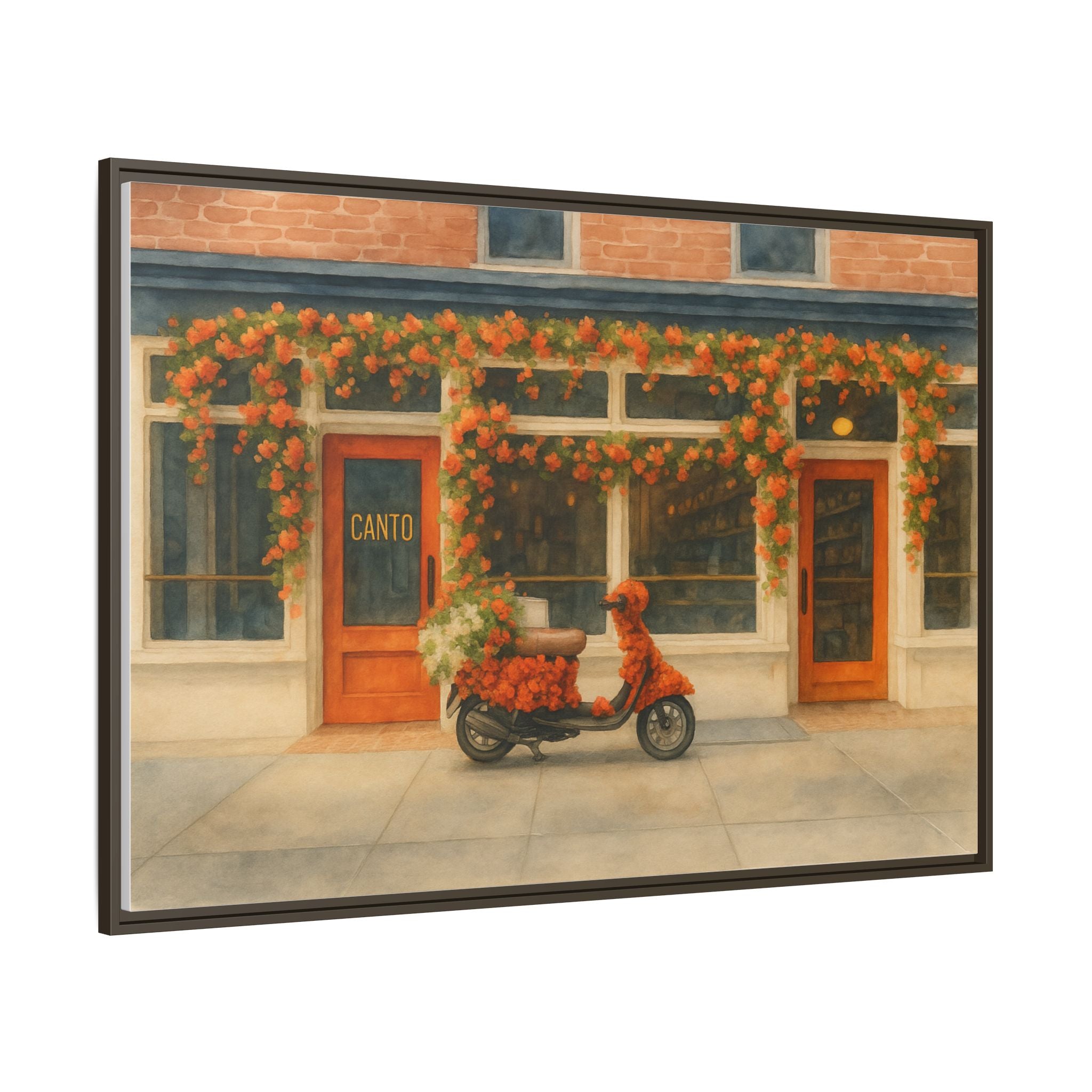 Canto West Village — Restaurant Print | Matte Canvas + Wooden Frame