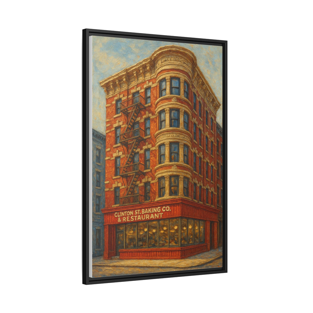 Clinton St. Baking Company — Restaurant Print | Matte Canvas + Wooden Frame